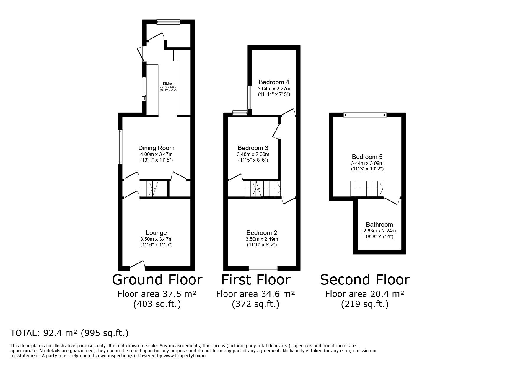 Floorplan of 5 bedroom Semi Detached House for sale, Hummer Road, Egham, Surrey, TW20