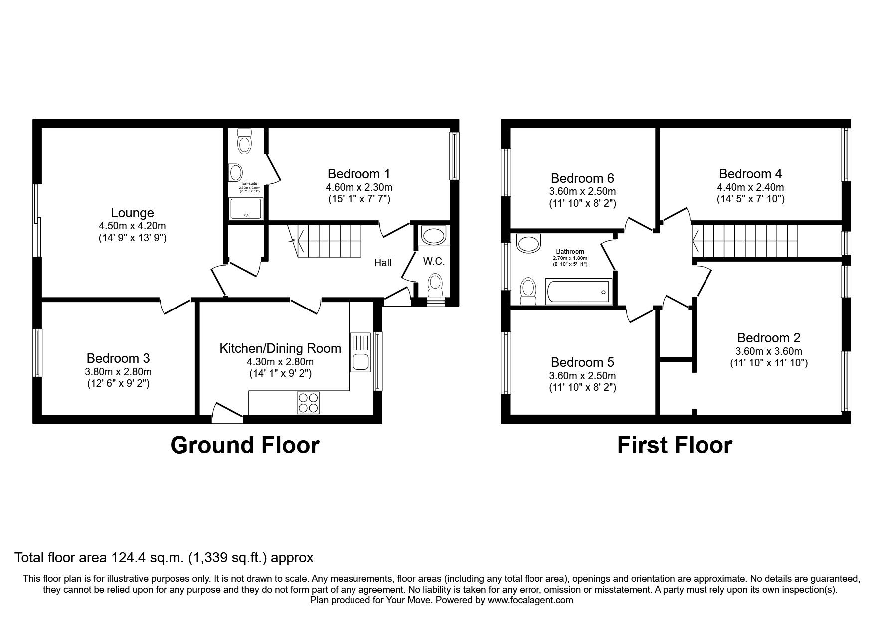 Floorplan of 6 bedroom Detached House to rent, Alexandra Road, Englefield Green, Surrey, TW20