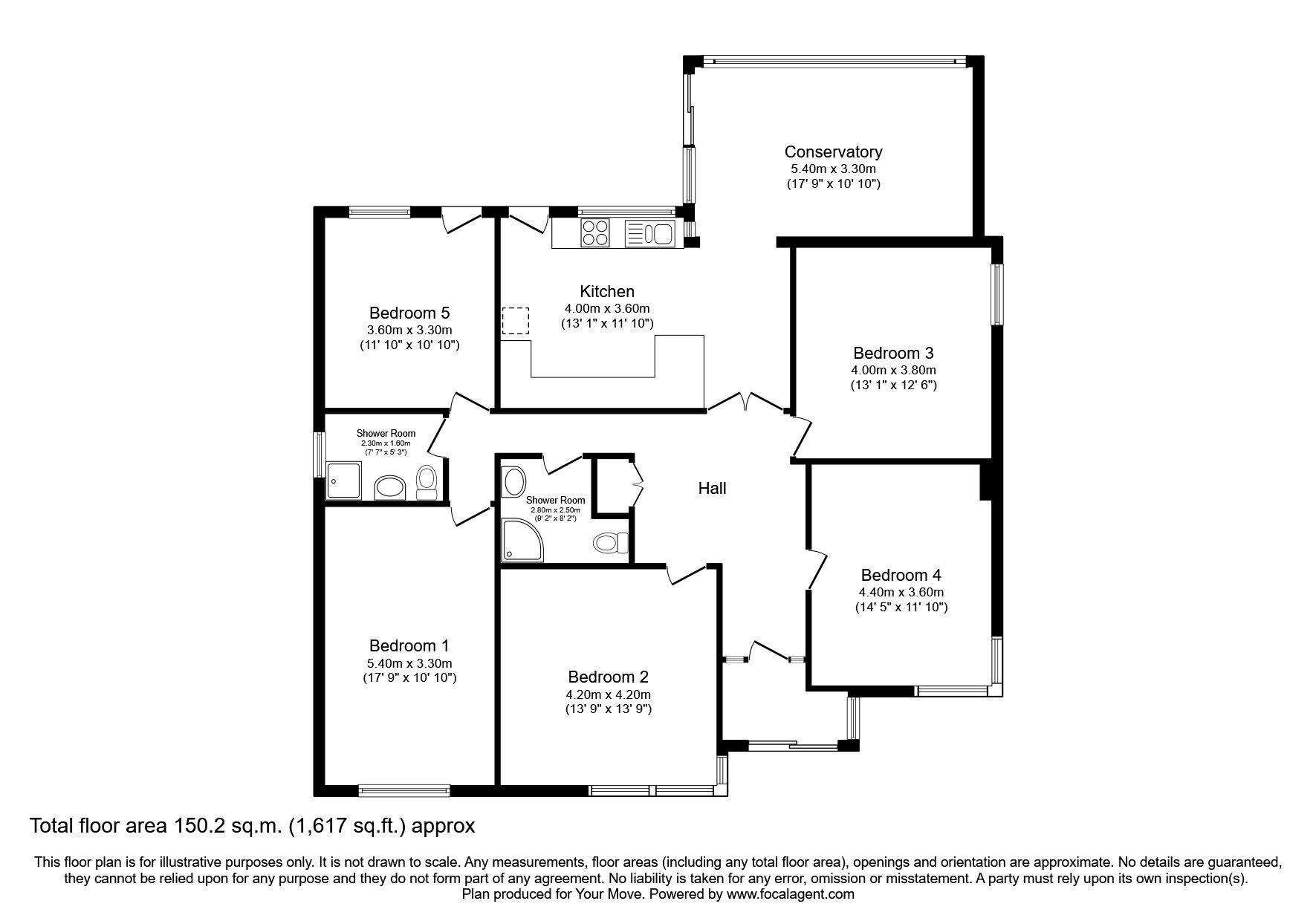 Floorplan of 5 bedroom Detached House to rent, Simons Walk, Englefield Green, Surrey, TW20