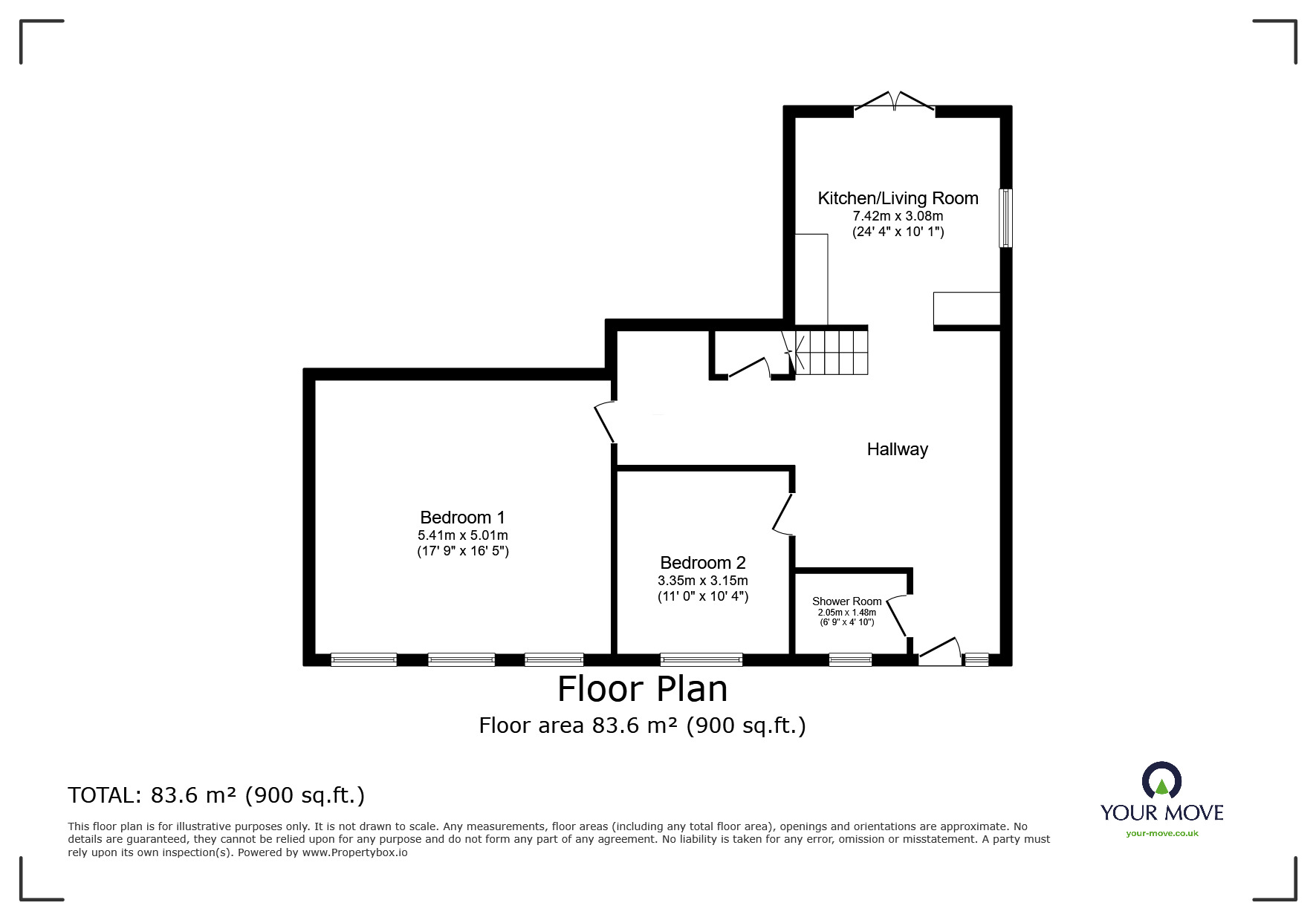 Floorplan of 4 bedroom Semi Detached House to rent, Blays Lane, Englefield Green, Surrey, TW20