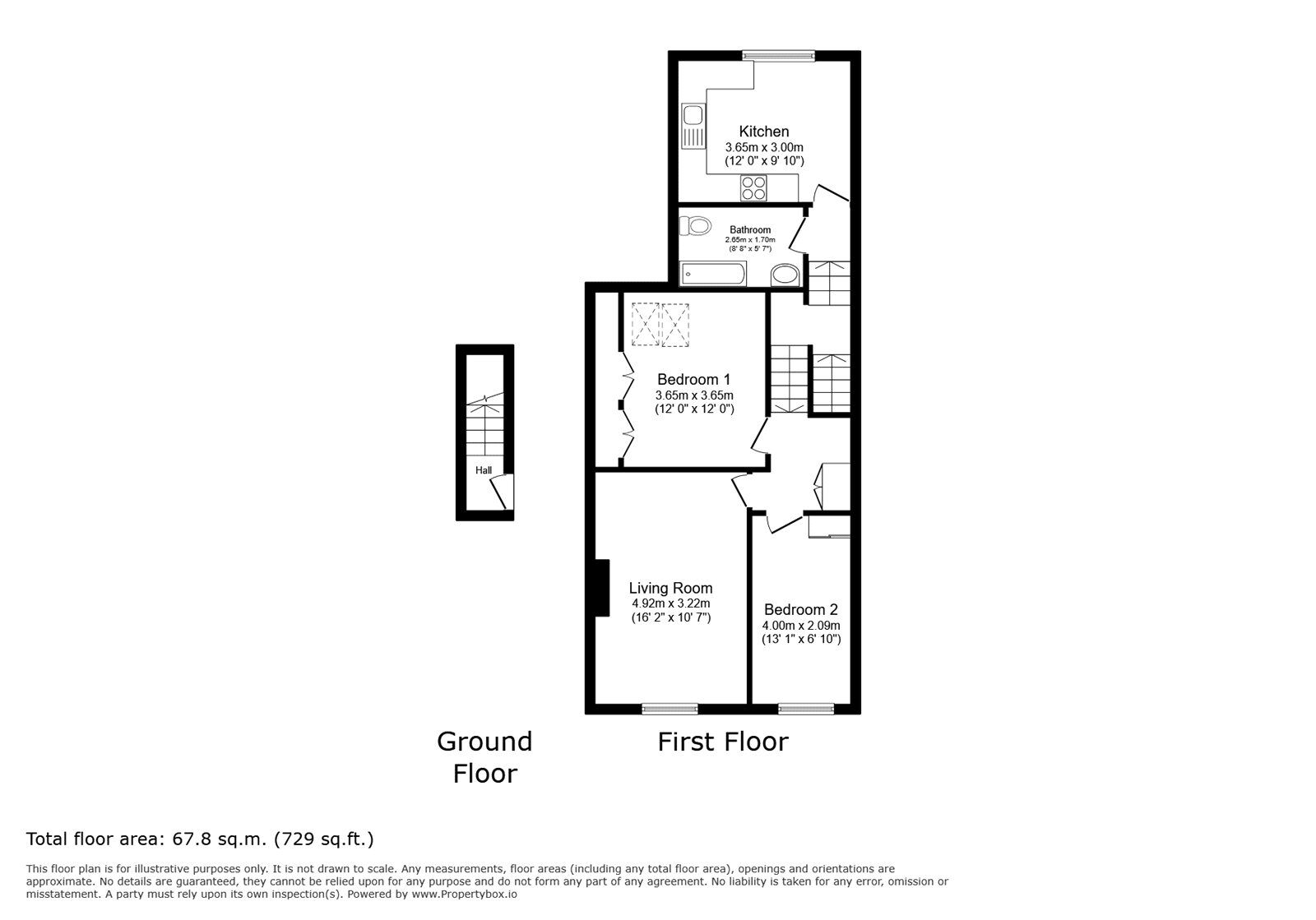 Floorplan of 2 bedroom Flat for sale, St. Judes Road, Englefield Green, Surrey, TW20
