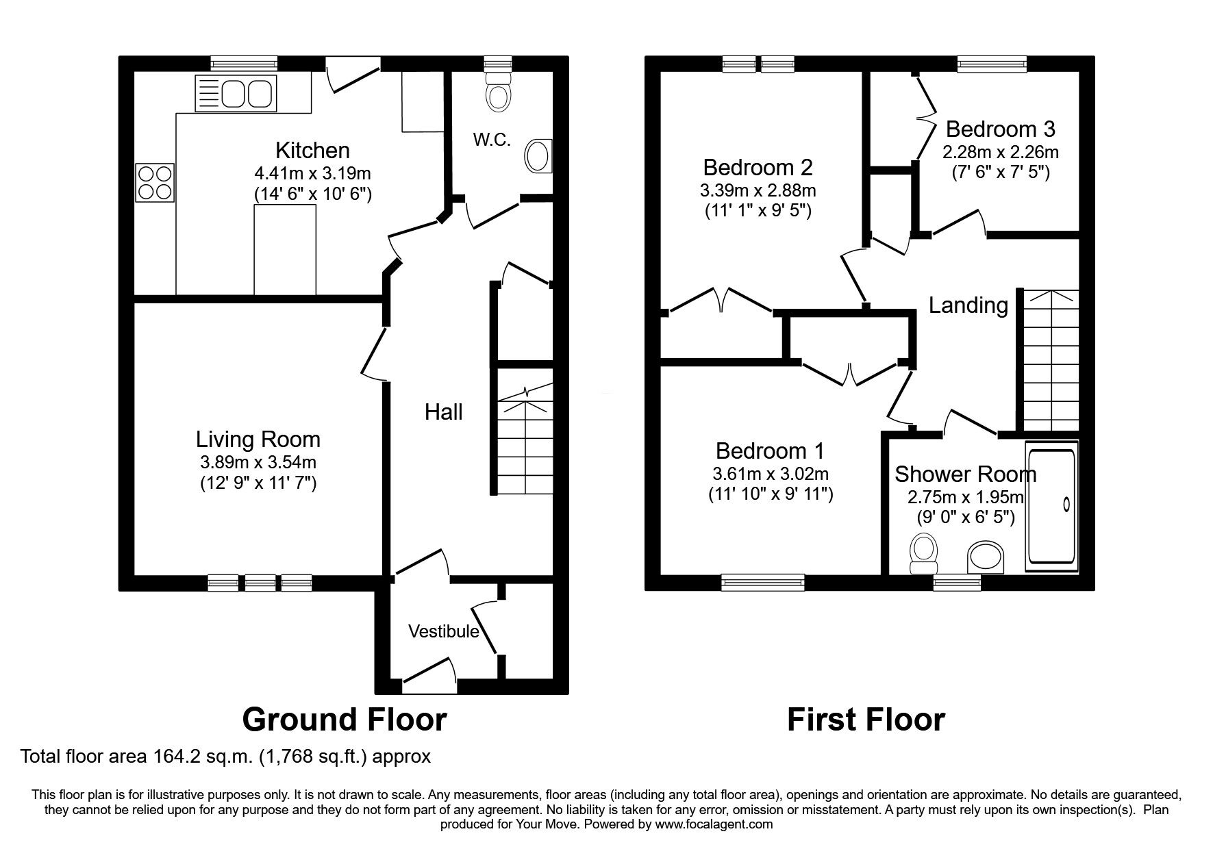 Floorplan of 3 bedroom Semi Detached House for sale, Glassgreen Brae, Elgin, Moray, IV30
