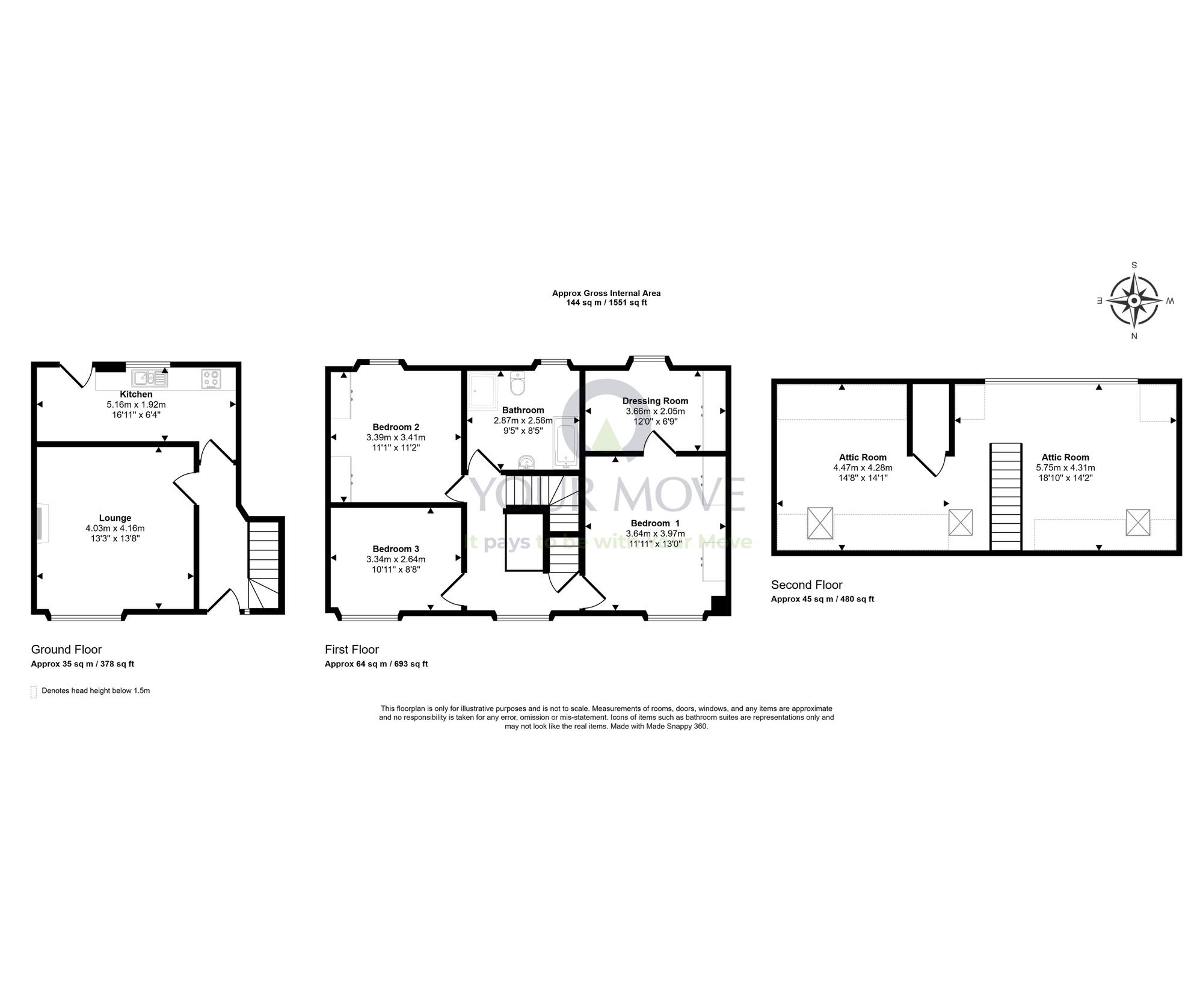 Floorplan of 3 bedroom Mid Terrace House for sale, Fife Street, Dufftown, Moray, AB55