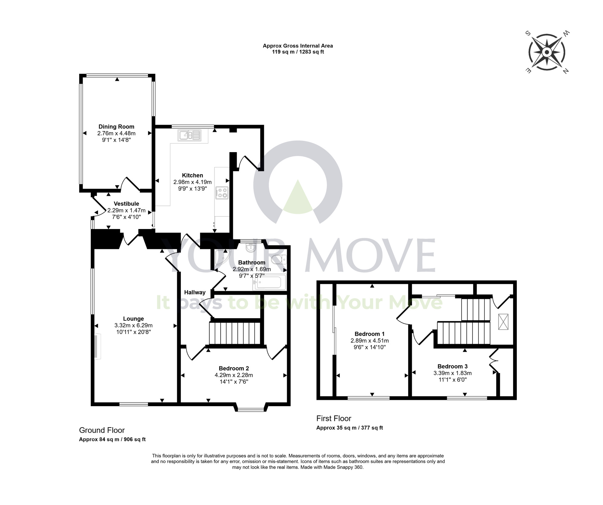 Floorplan of 3 bedroom Detached House for sale, Fife Street, Craigellachie, Moray, AB38