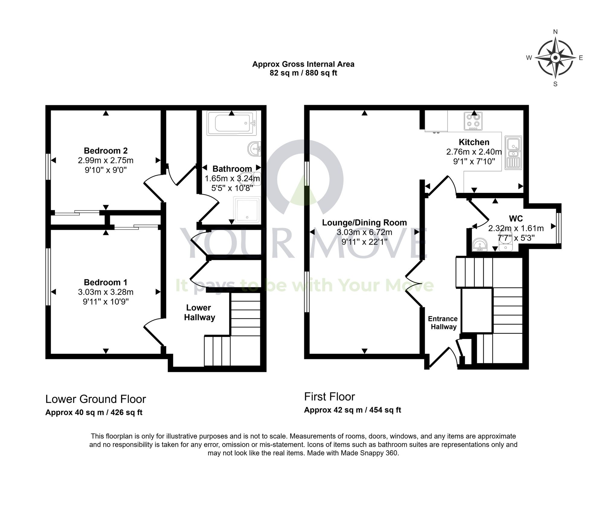 Floorplan of 2 bedroom  Flat for sale, Granary Street, Burghead, Moray, IV30