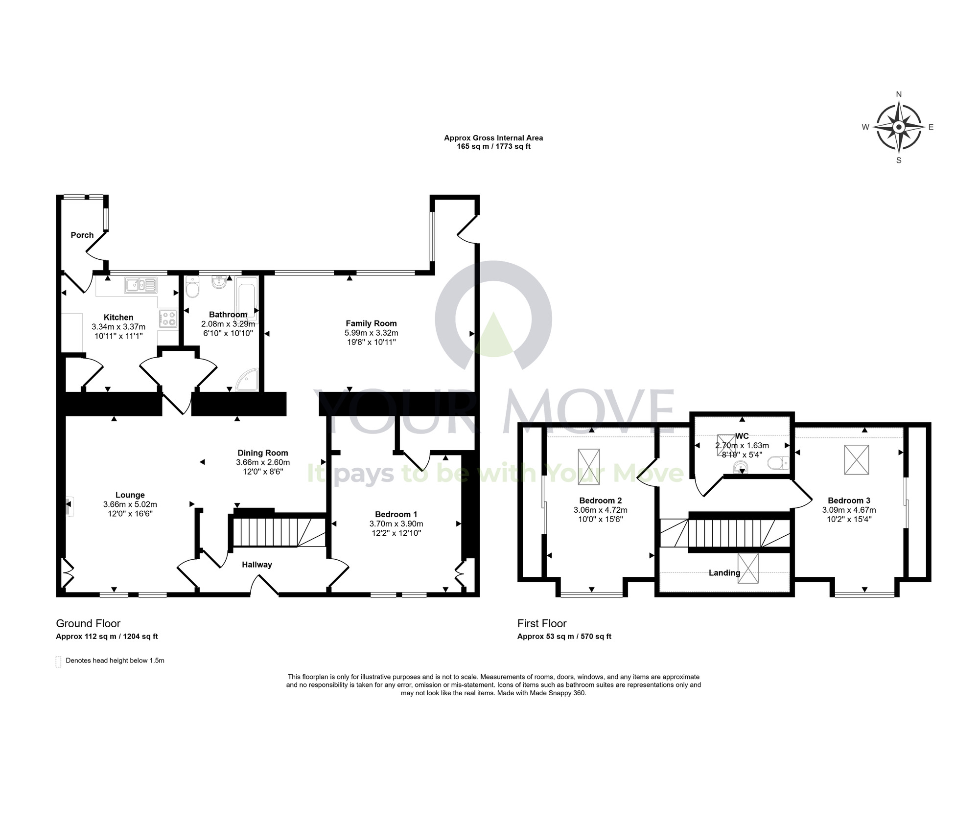 Floorplan of 3 bedroom Semi Detached House for sale, Richmond Terrace, Portgordon, Moray, AB56