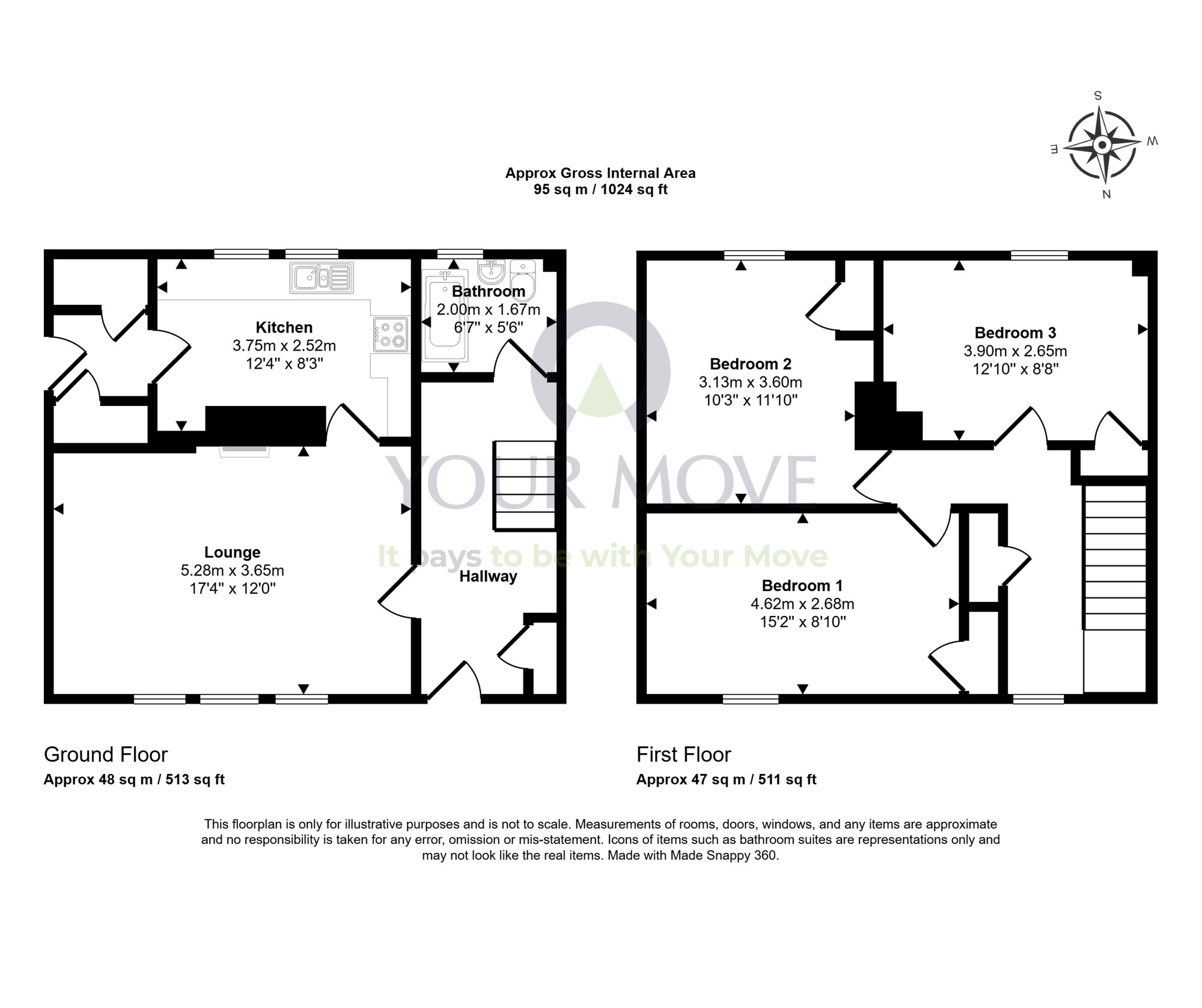 Floorplan of 3 bedroom Semi Detached House for sale, Macduff Street, Lossiemouth, Moray, IV31