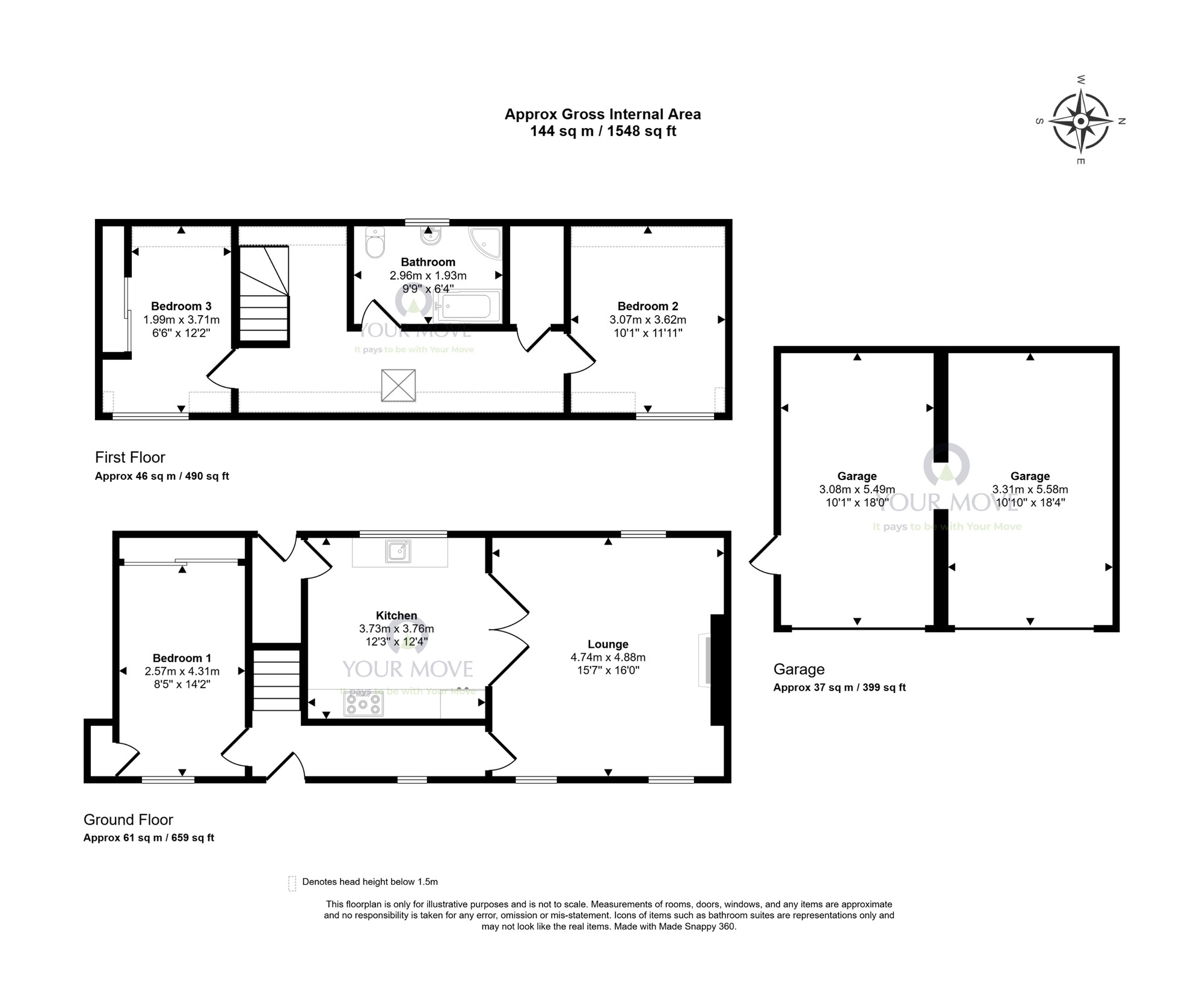 Floorplan of 3 bedroom Detached House for sale, Mid Street, Keith, Moray, AB55