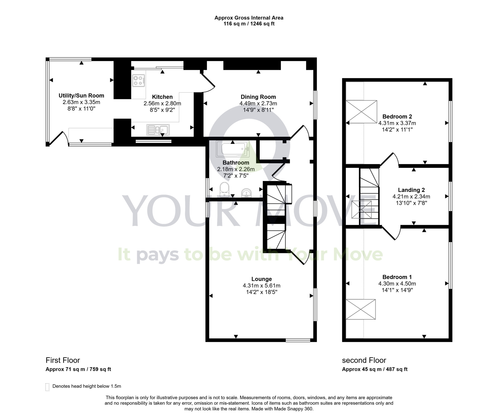 Floorplan of 2 bedroom  Flat for sale, High Street, Aberlour, Moray, AB38