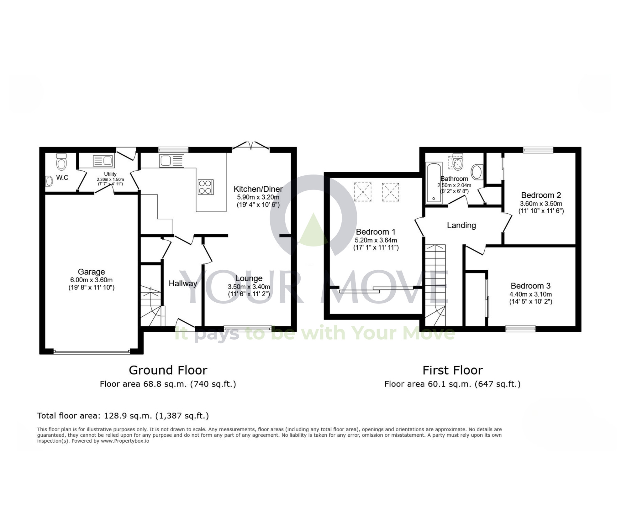 Floorplan of 3 bedroom Semi Detached House for sale, Bain Avenue, Elgin, Moray, IV30