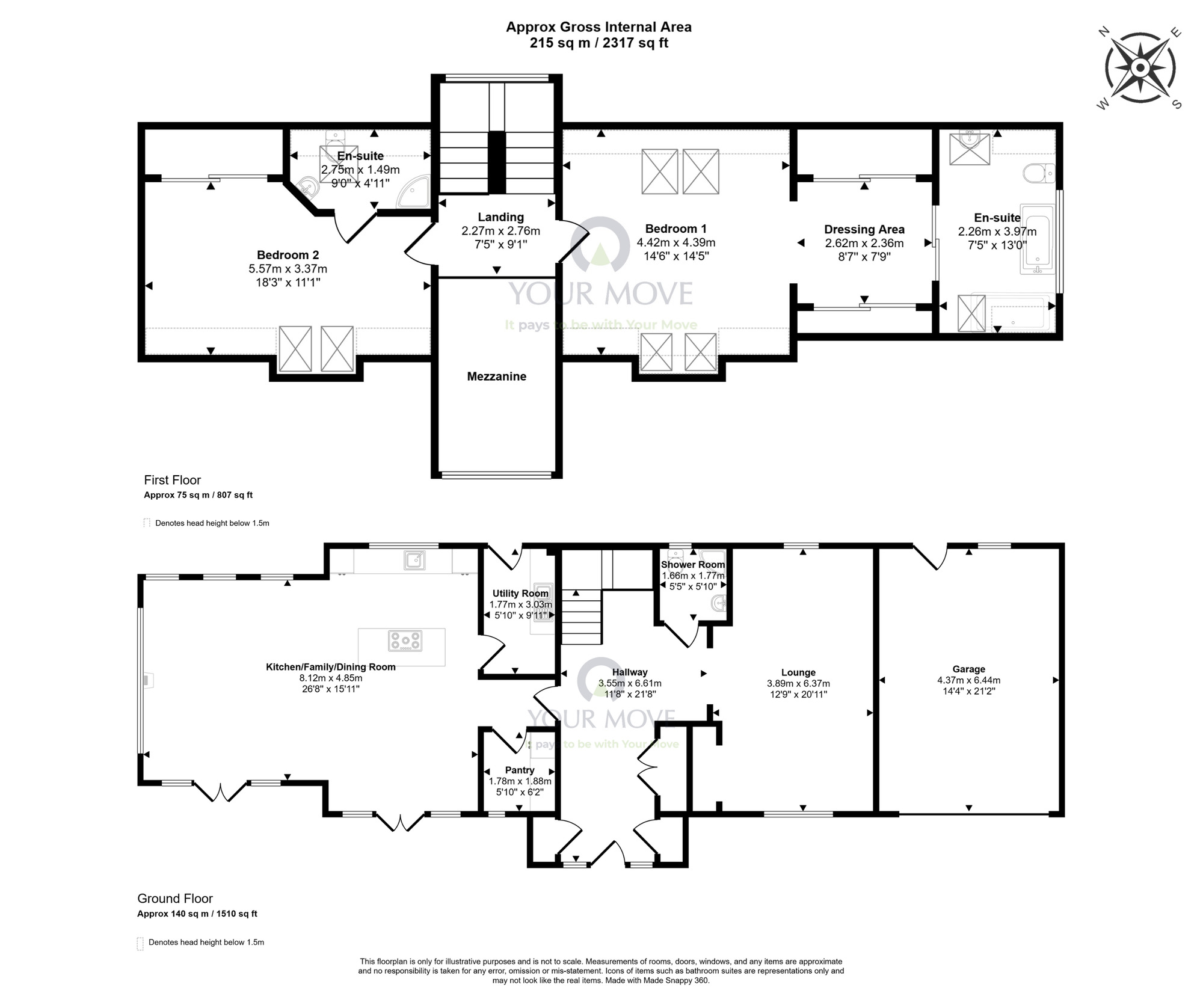 Floorplan of 2 bedroom Detached House for sale, Aberlour, Moray, AB38