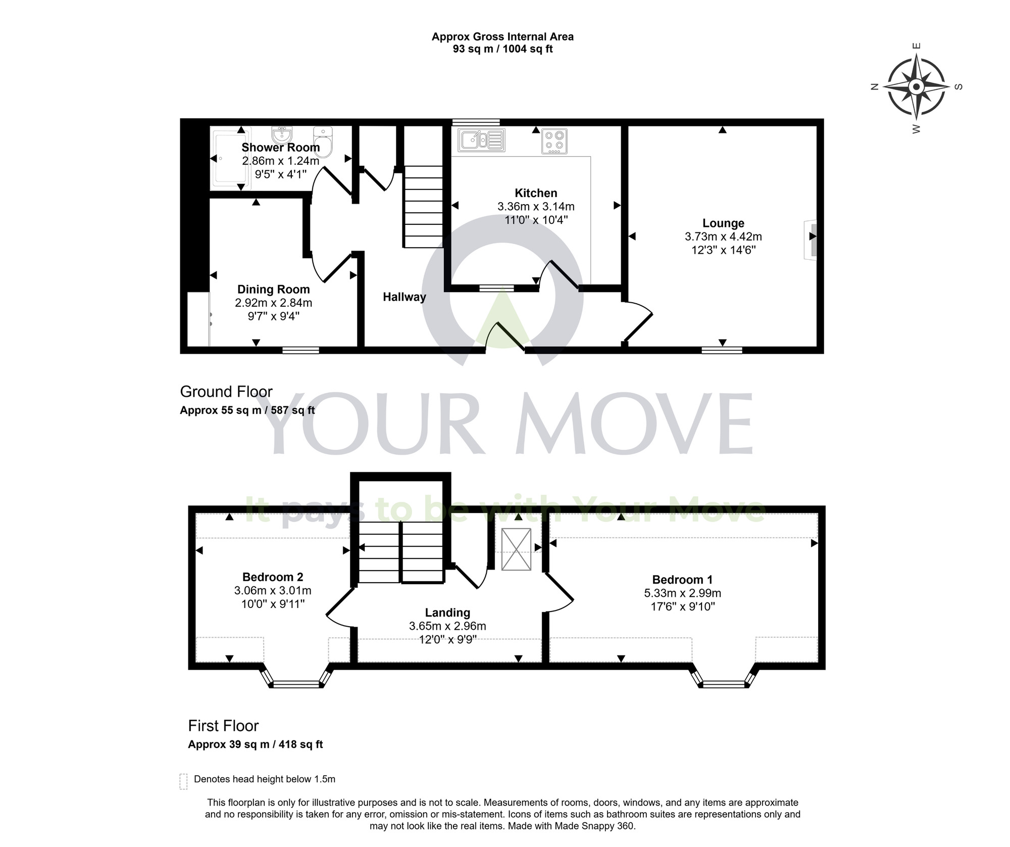 Floorplan of 3 bedroom End Terrace House for sale, North Street, Bishopmill, Moray, IV30