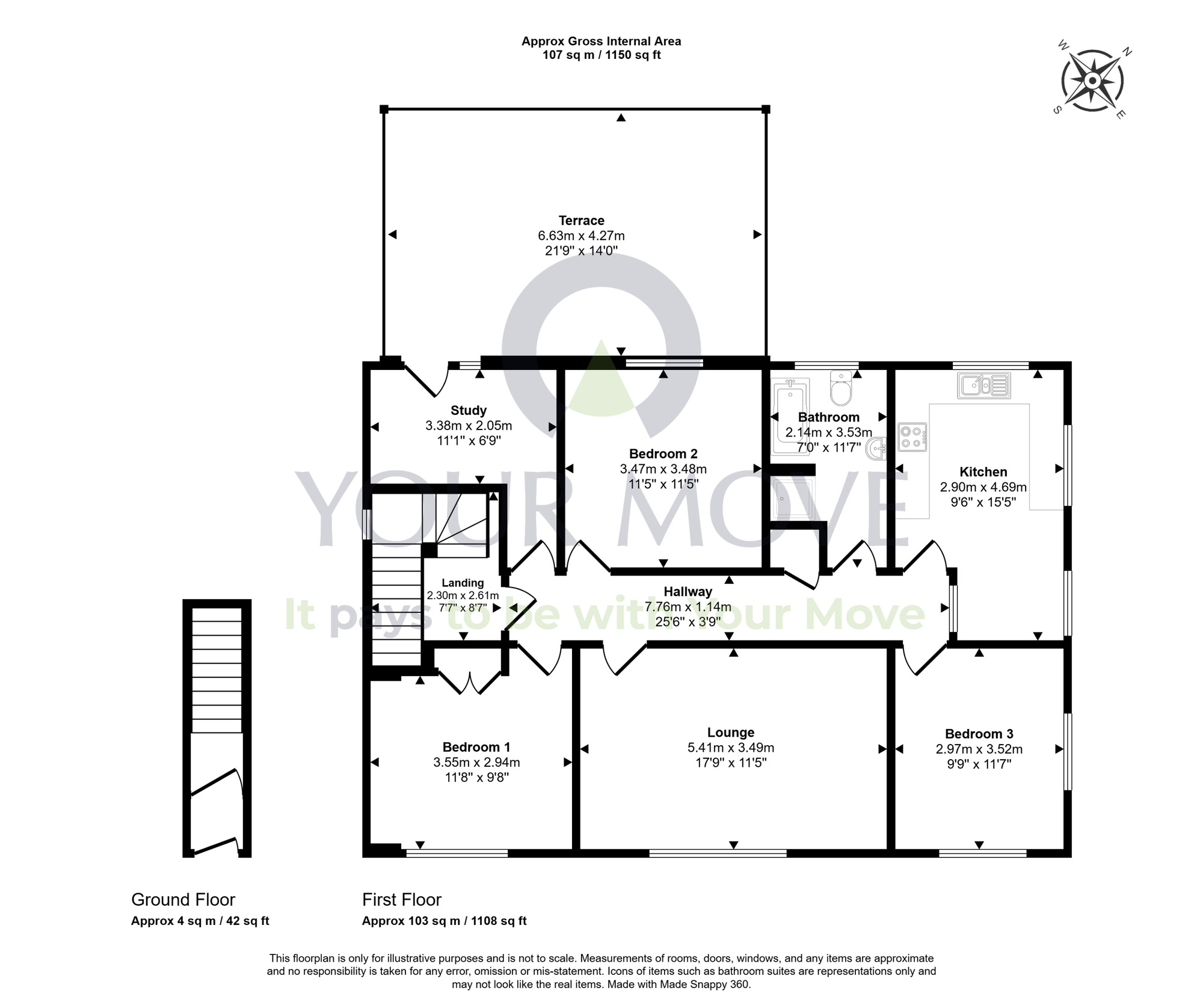 Floorplan of 3 bedroom Flat for sale, MacDonald Drive, Lossiemouth, Moray, IV31