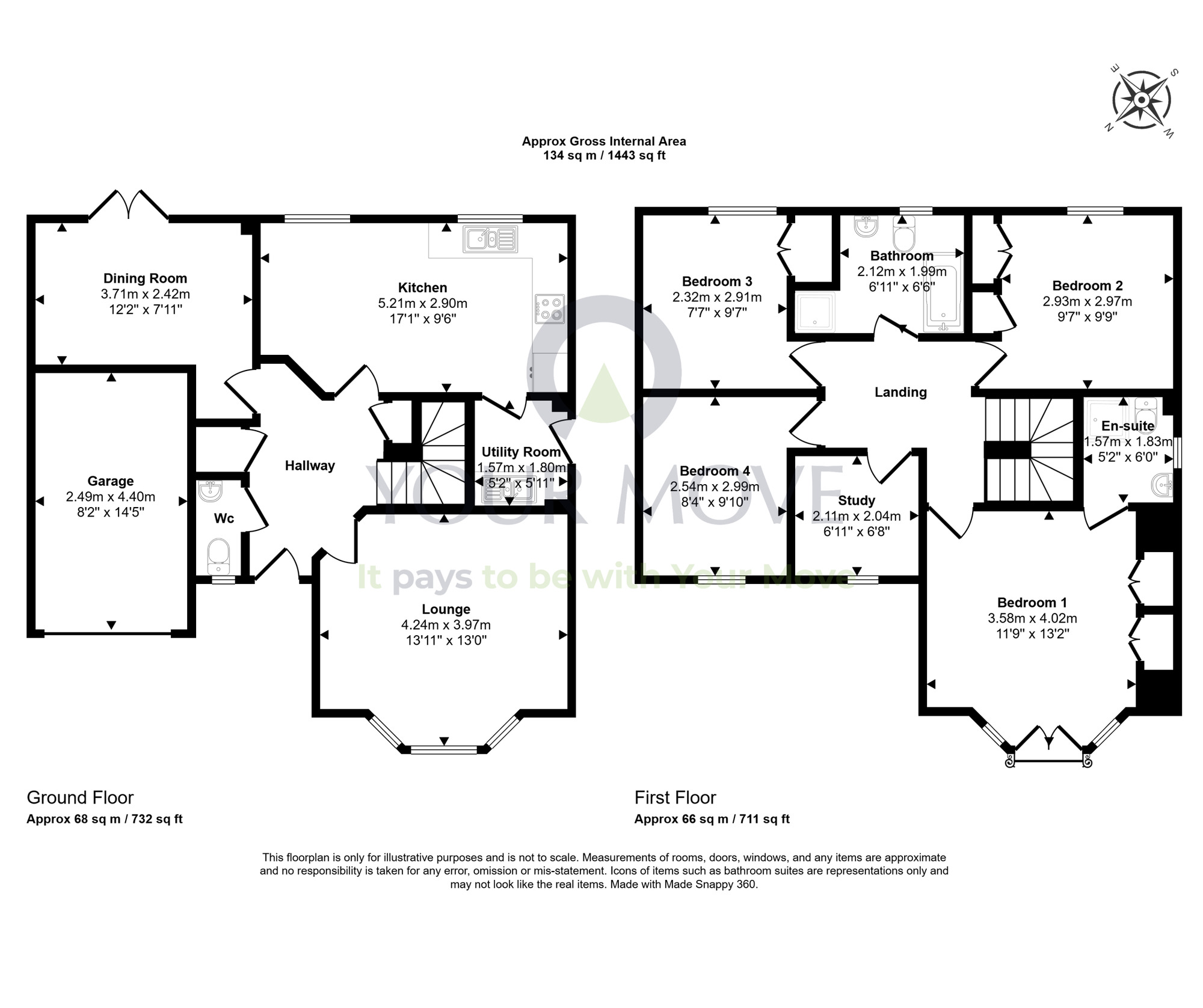 Floorplan of 4 bedroom Detached House for sale, Covesea Grove, Elgin, Moray, IV30
