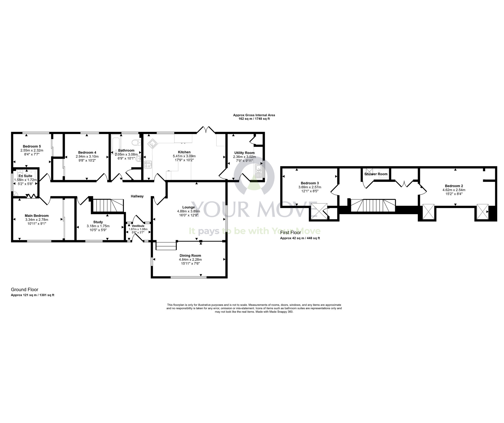 Floorplan of 5 bedroom Detached House for sale, Bridge Street, Burghead, Moray, IV30