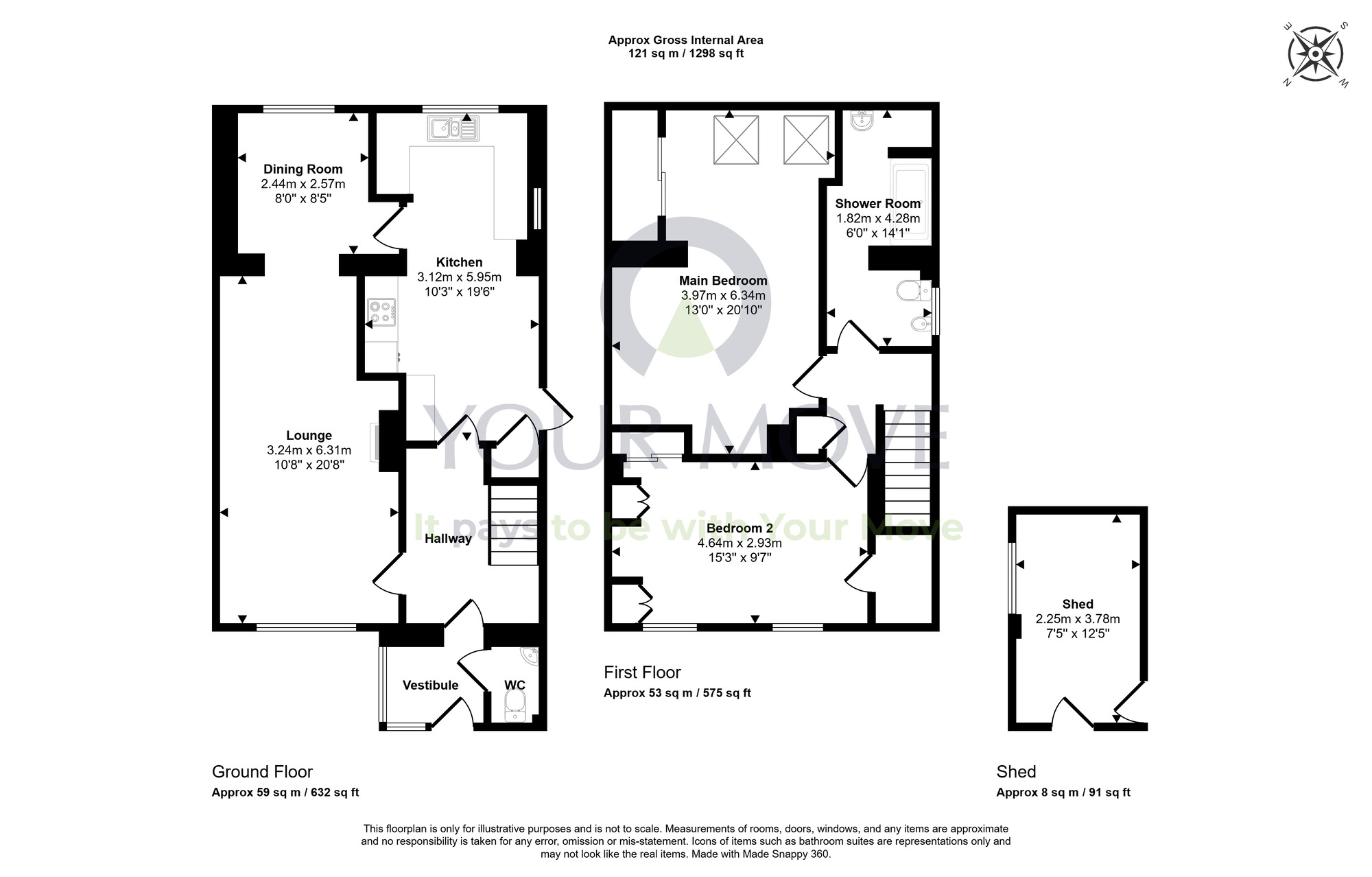 Floorplan of 2 bedroom End Terrace House for sale, Christie Road, Elgin, Moray, IV30