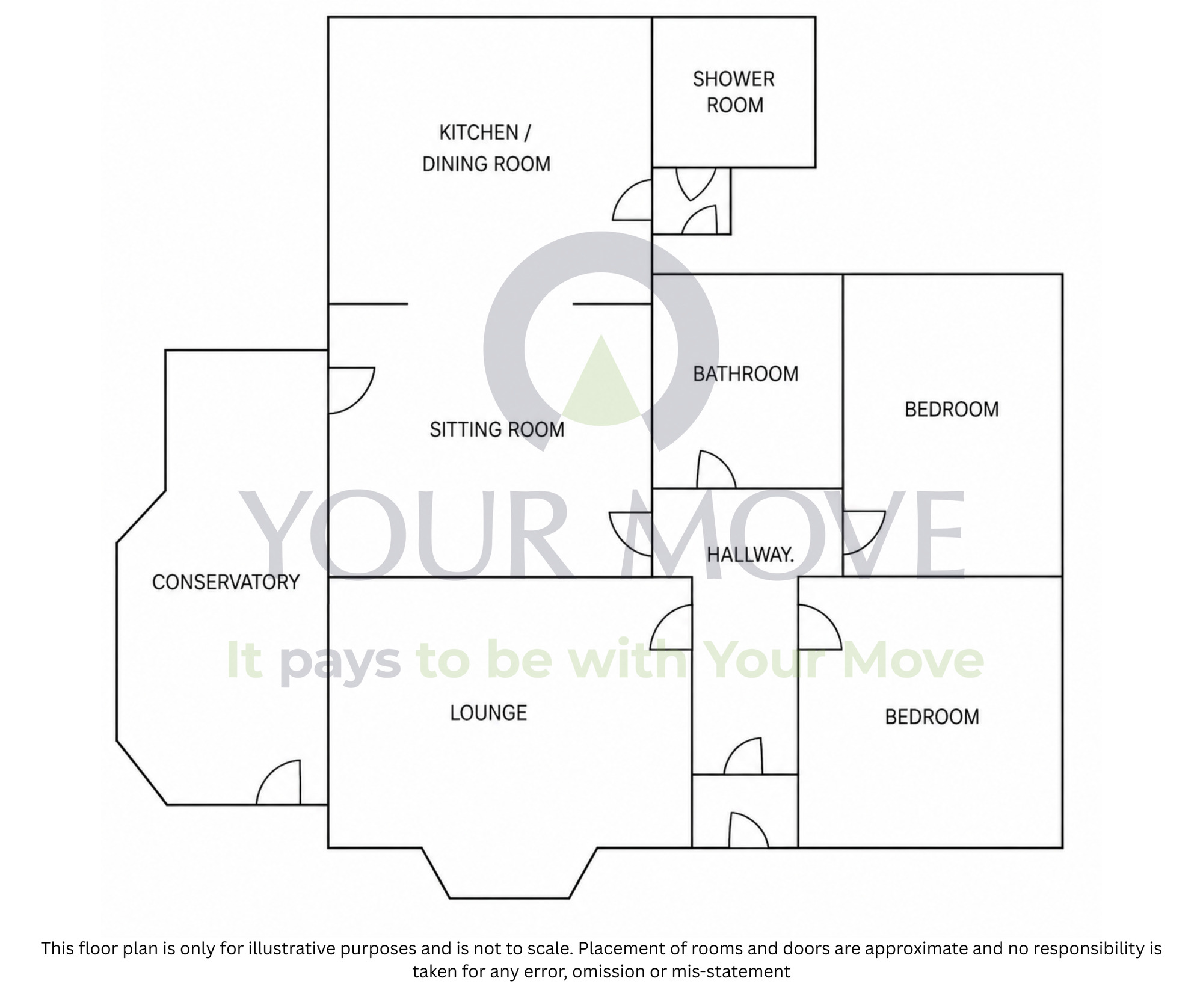 Floorplan of 2 bedroom Detached Bungalow for sale, Cummingston, Burghead, Moray, IV30