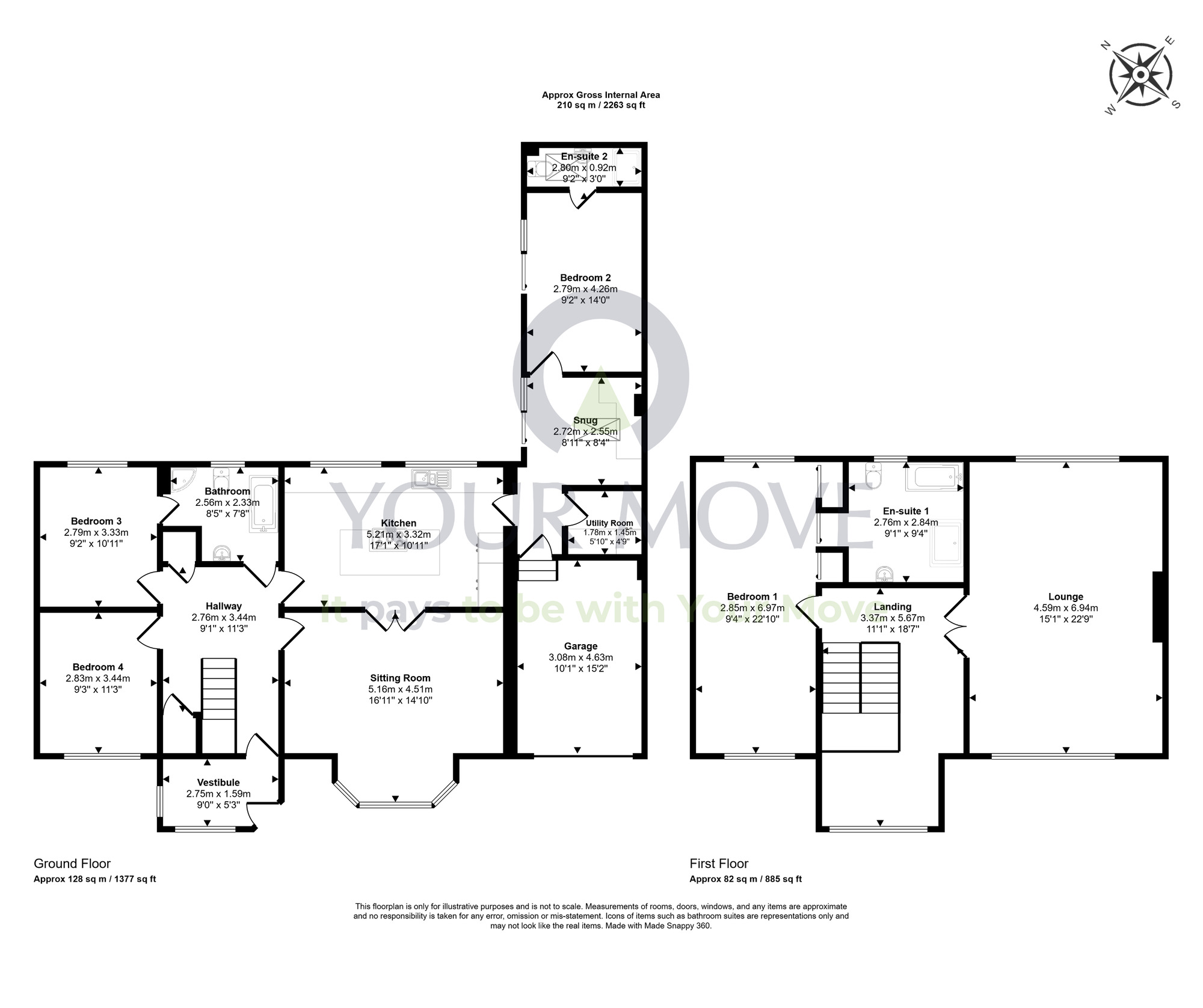 Floorplan of 4 bedroom Detached House for sale, Beech Brae, Elgin, Moray, IV30