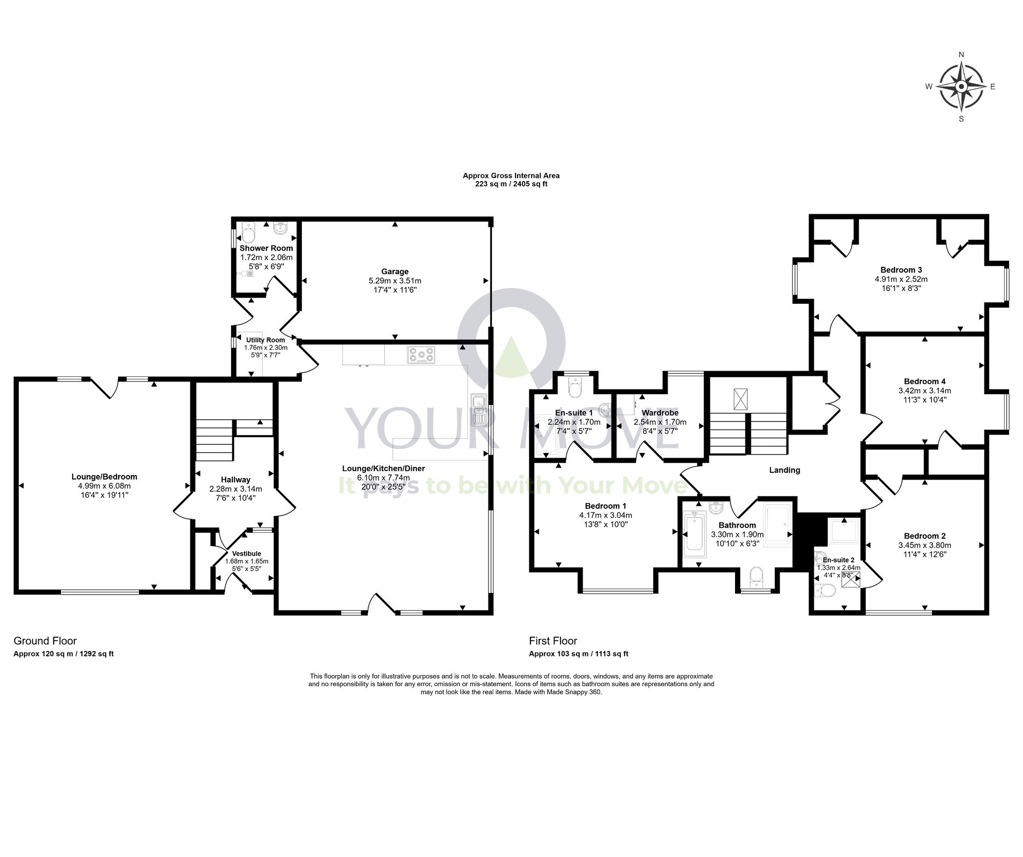 Floorplan of 4 bedroom End Terrace House for sale, Calcots Road, Elgin, Moray, IV30