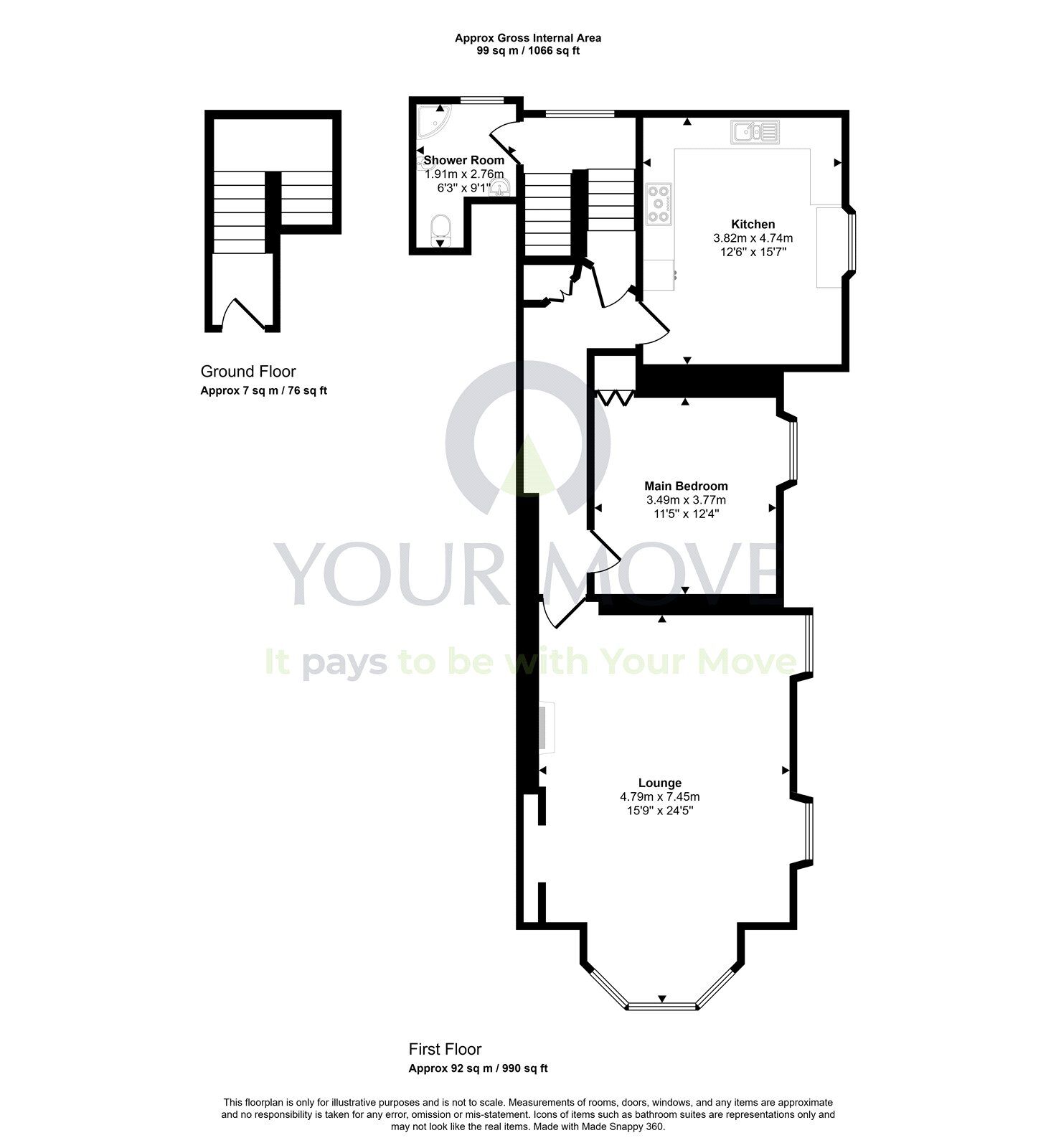 Floorplan of 1 bedroom Flat for sale, Reidhaven Street, Moray, IV30