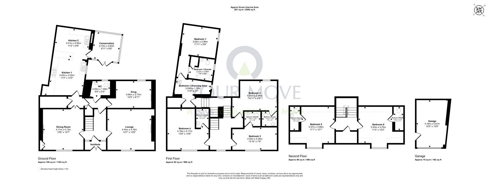 Floorplan of 6 bedroom Semi Detached House for sale, Church Street, Dufftown, Moray, AB55