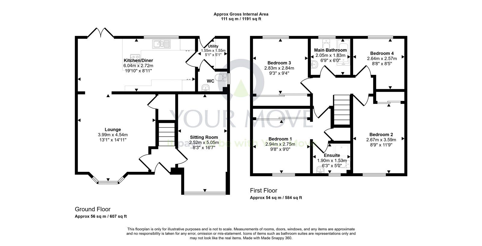 Floorplan of 4 bedroom Detached House for sale, Linkwood Drive, Elgin, Moray, IV30