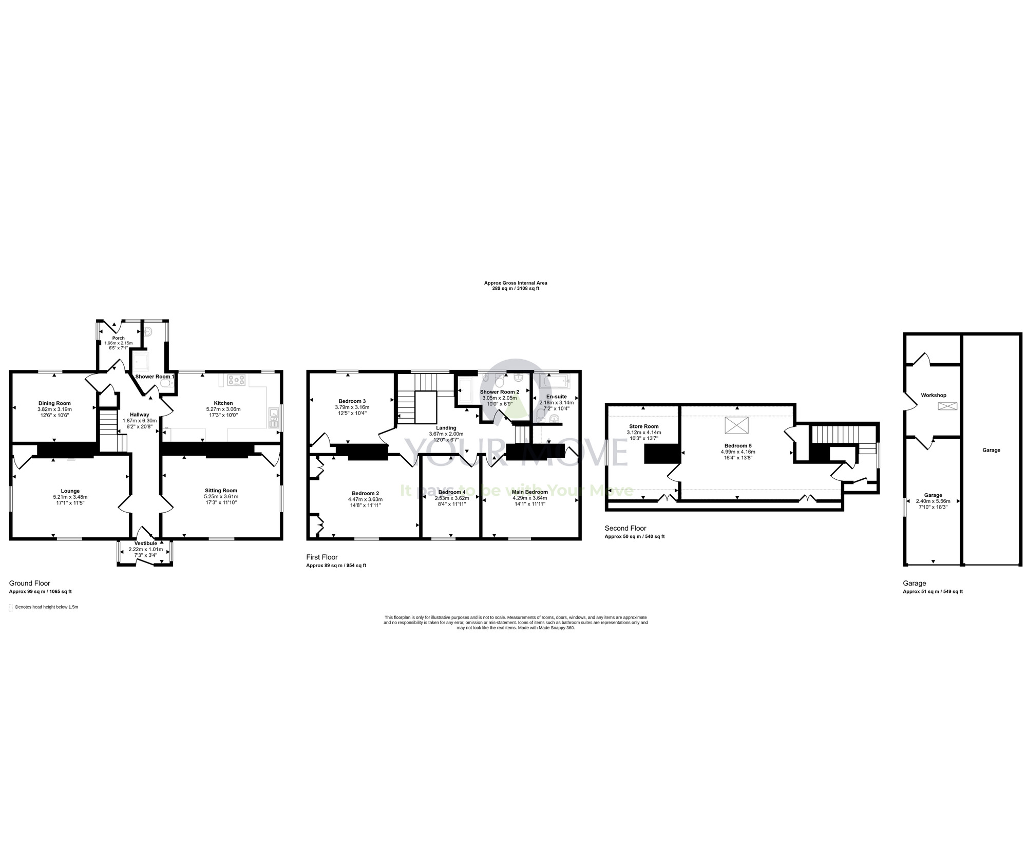 Floorplan of 5 bedroom Detached House for sale, Lennox Crescent, Fochabers, Moray, IV32