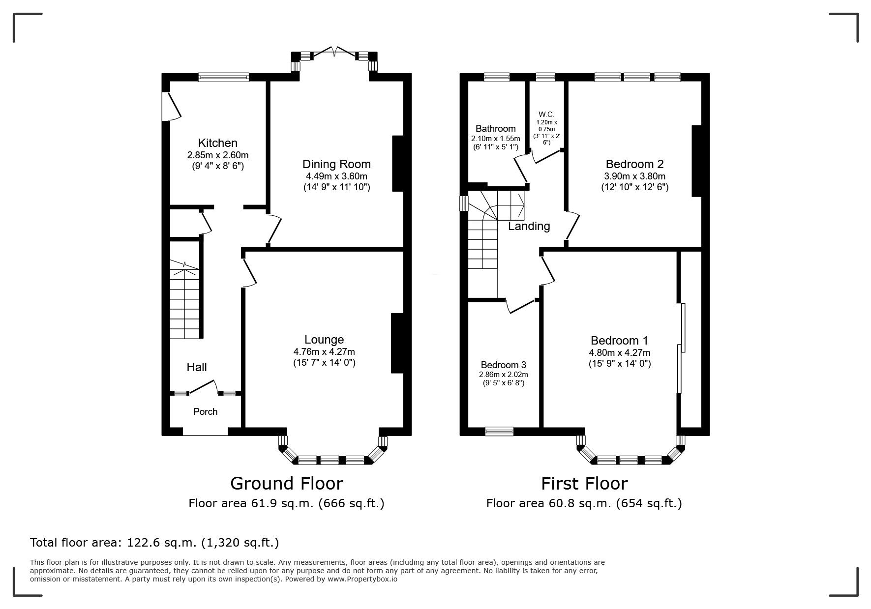 Floorplan of 3 bedroom Semi Detached House for sale, Baring Road, London, SE12