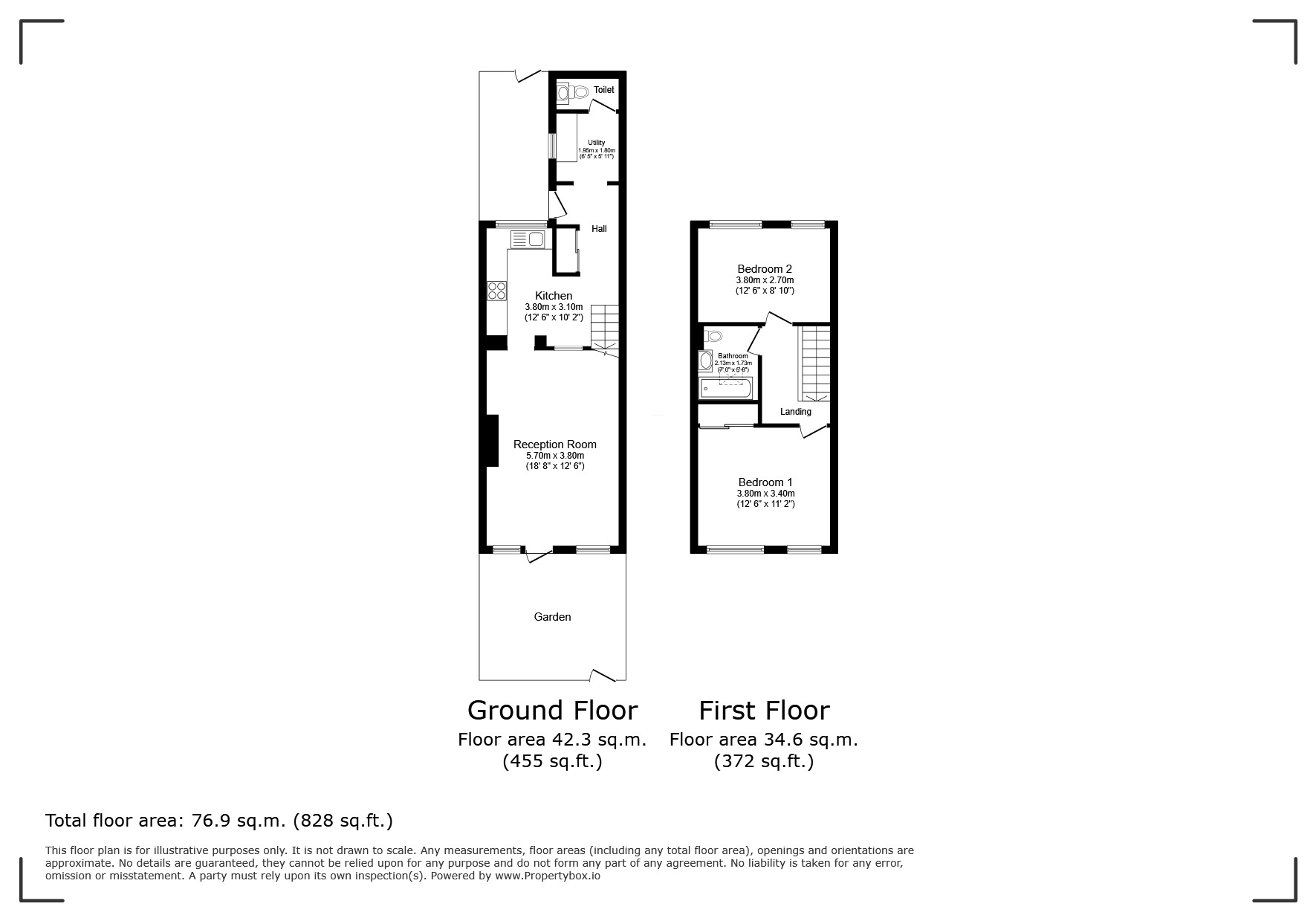 Floorplan of 2 bedroom Mid Terrace House for sale, Lambscroft Avenue, London, SE9
