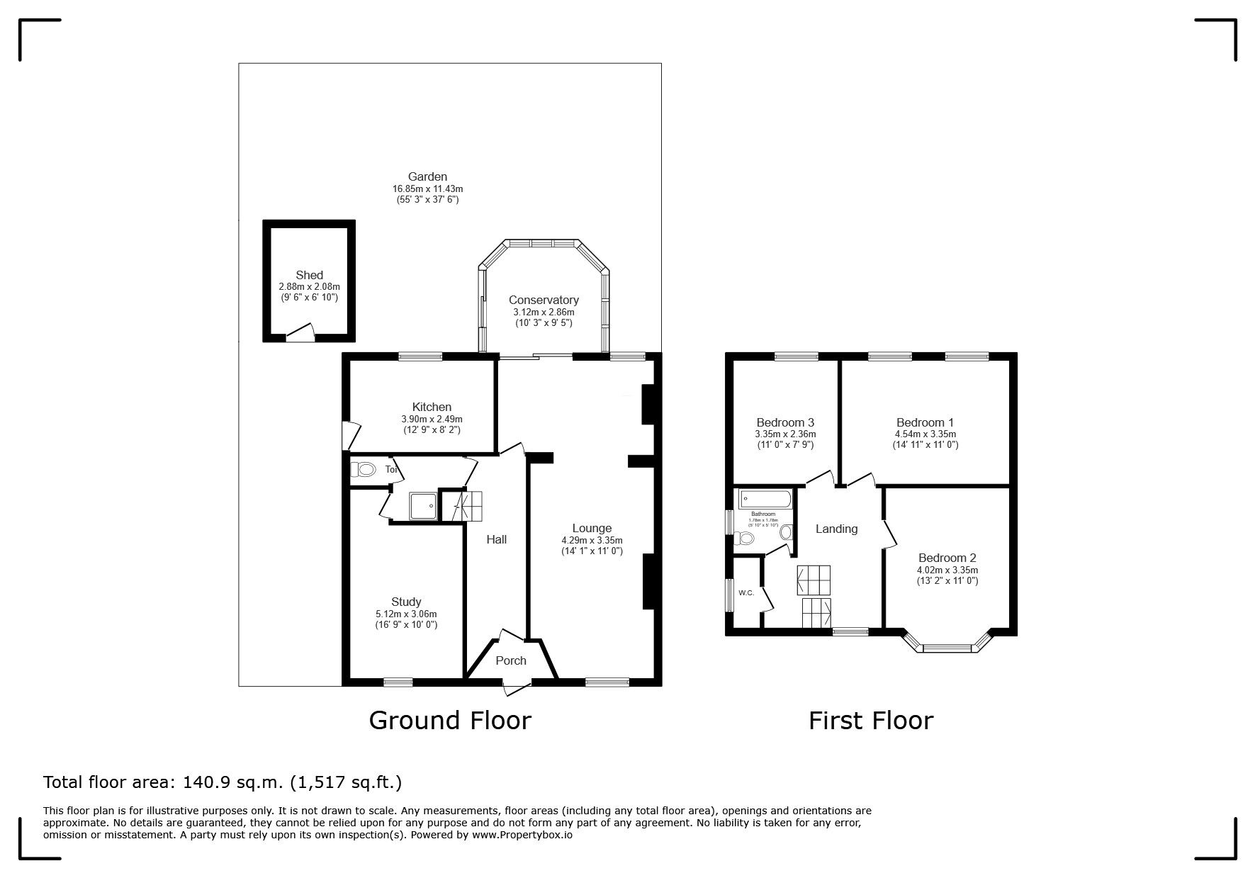 Floorplan of 3 bedroom Semi Detached House for sale, Eltham Road, London, SE9