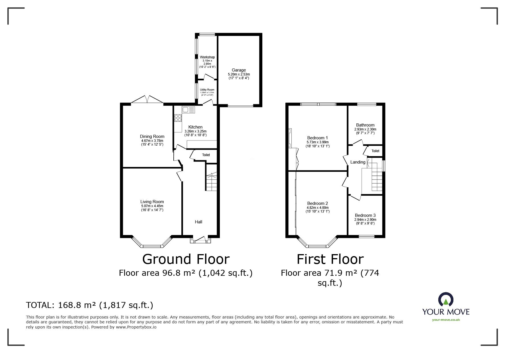 Floorplan of 3 bedroom Semi Detached House for sale, Westhorne Avenue, London, SE9