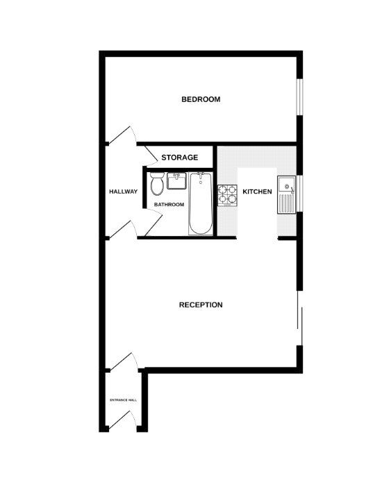 Floorplan of 1 bedroom Flat to rent, Marlowe Gardens, London, SE9