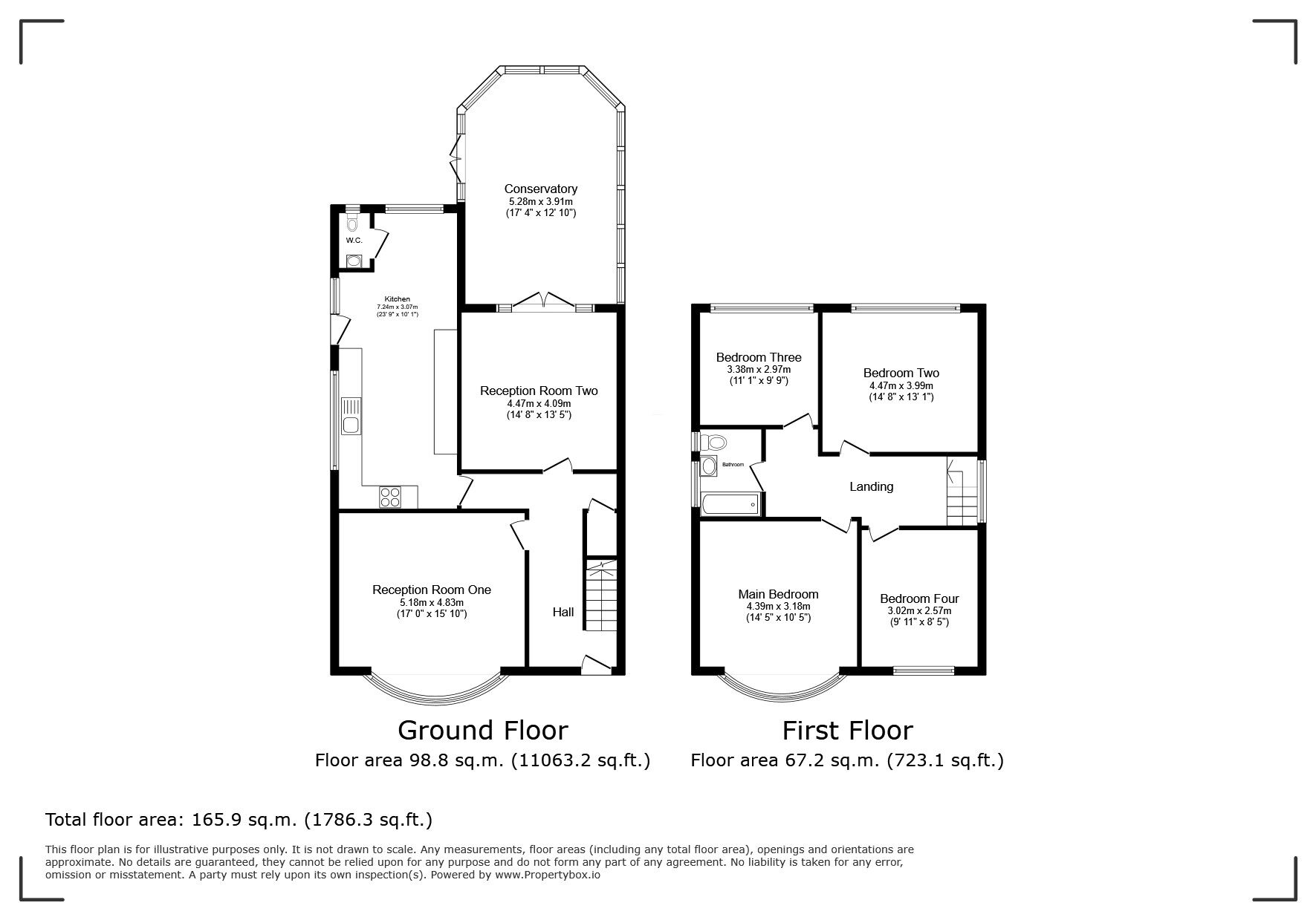 Floorplan of 4 bedroom Detached House for sale, Grove Park Road, London, SE9