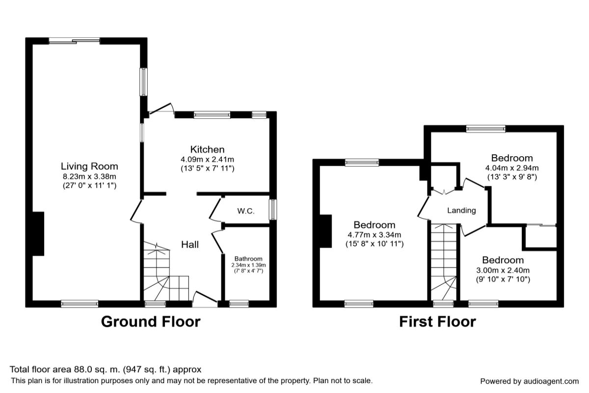 Floorplan of 3 bedroom Semi Detached House for sale, Indus Road, London, SE7