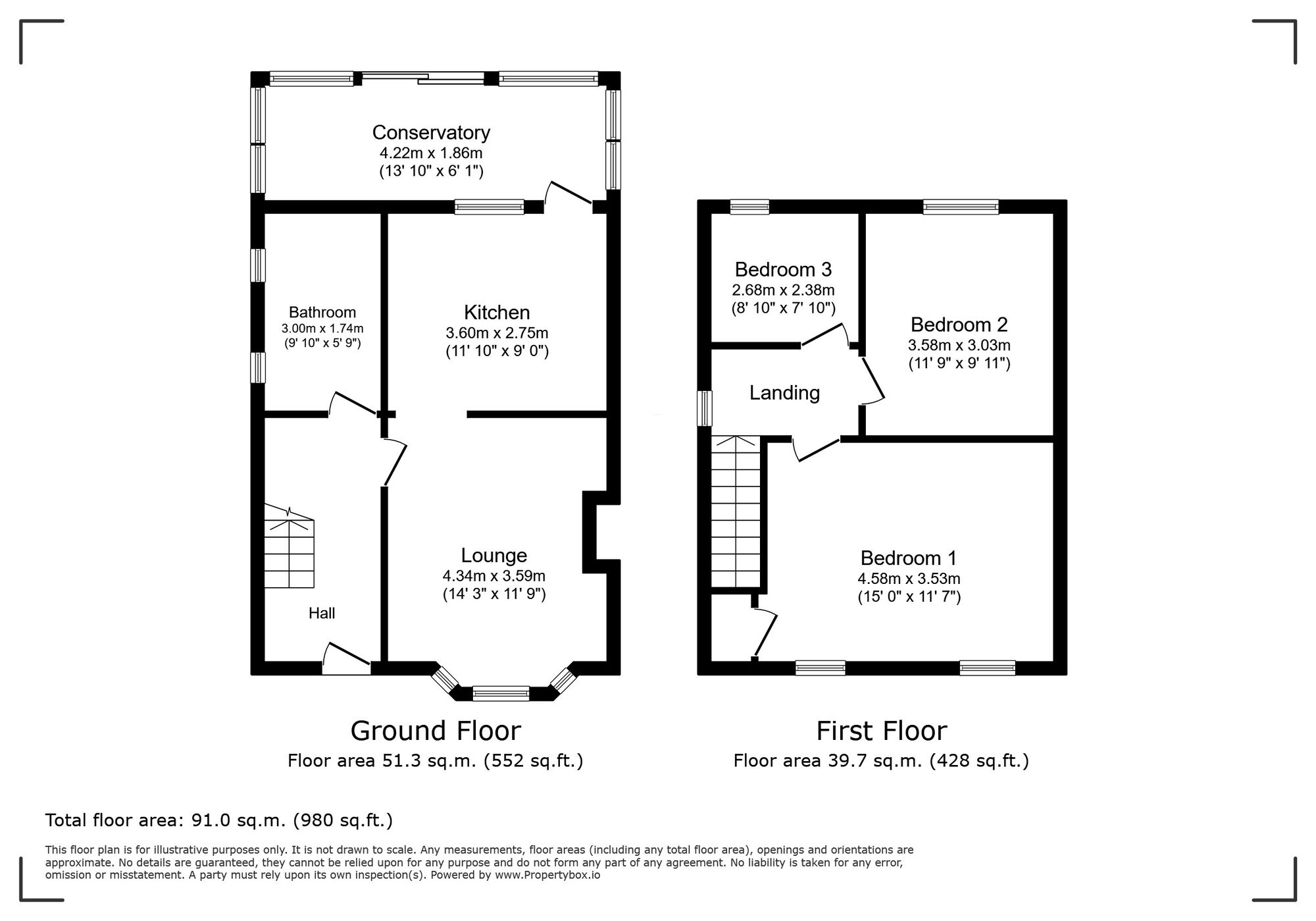Floorplan of 3 bedroom Semi Detached House for sale, Edgeworth Road, London, SE9