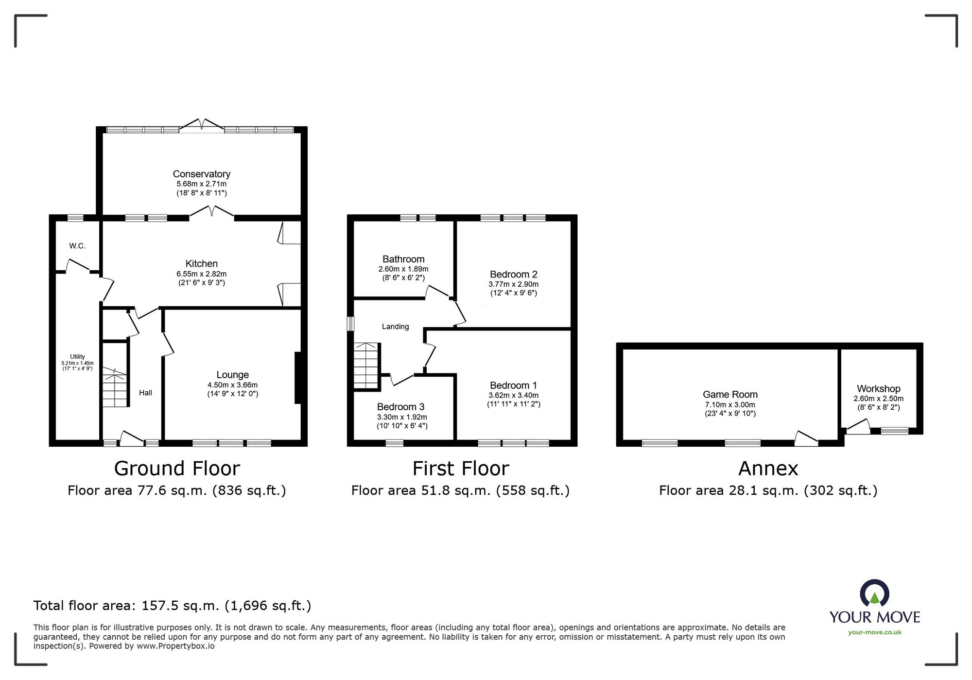 Floorplan of 3 bedroom End Terrace House for sale, Westhorne Avenue, London, SE9