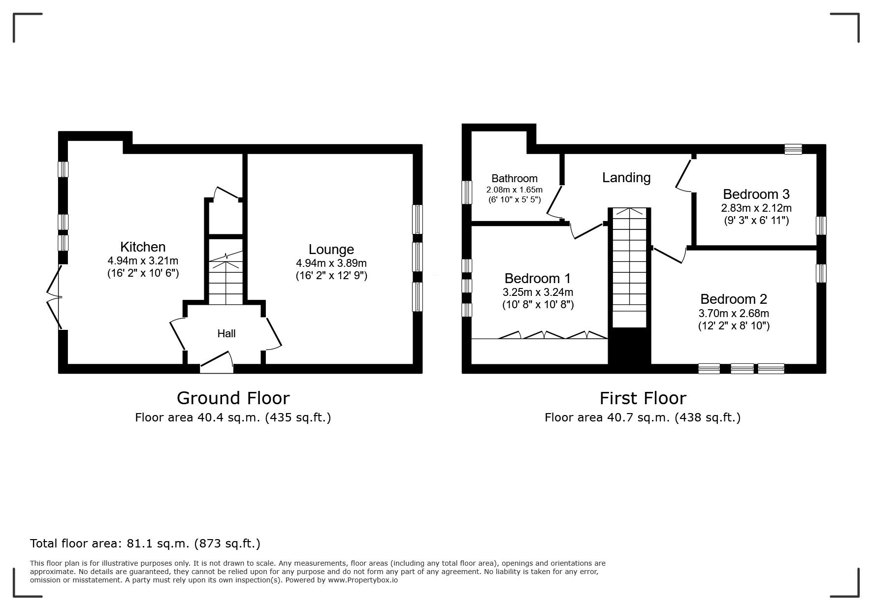 Floorplan of 3 bedroom End Terrace House for sale, Congreve Road, London, SE9