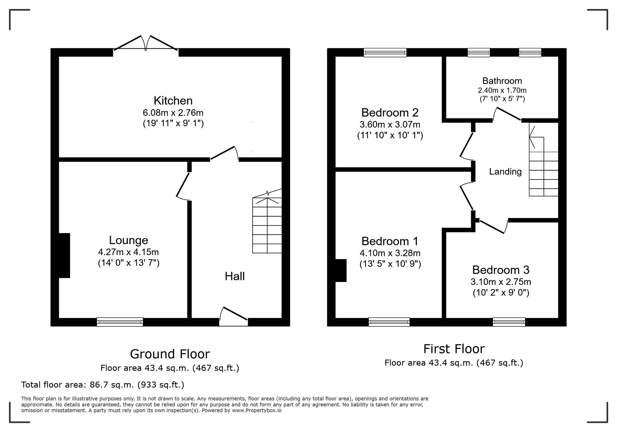 Floorplan of 3 bedroom Mid Terrace House for sale, Kidbrooke Lane, London, SE9