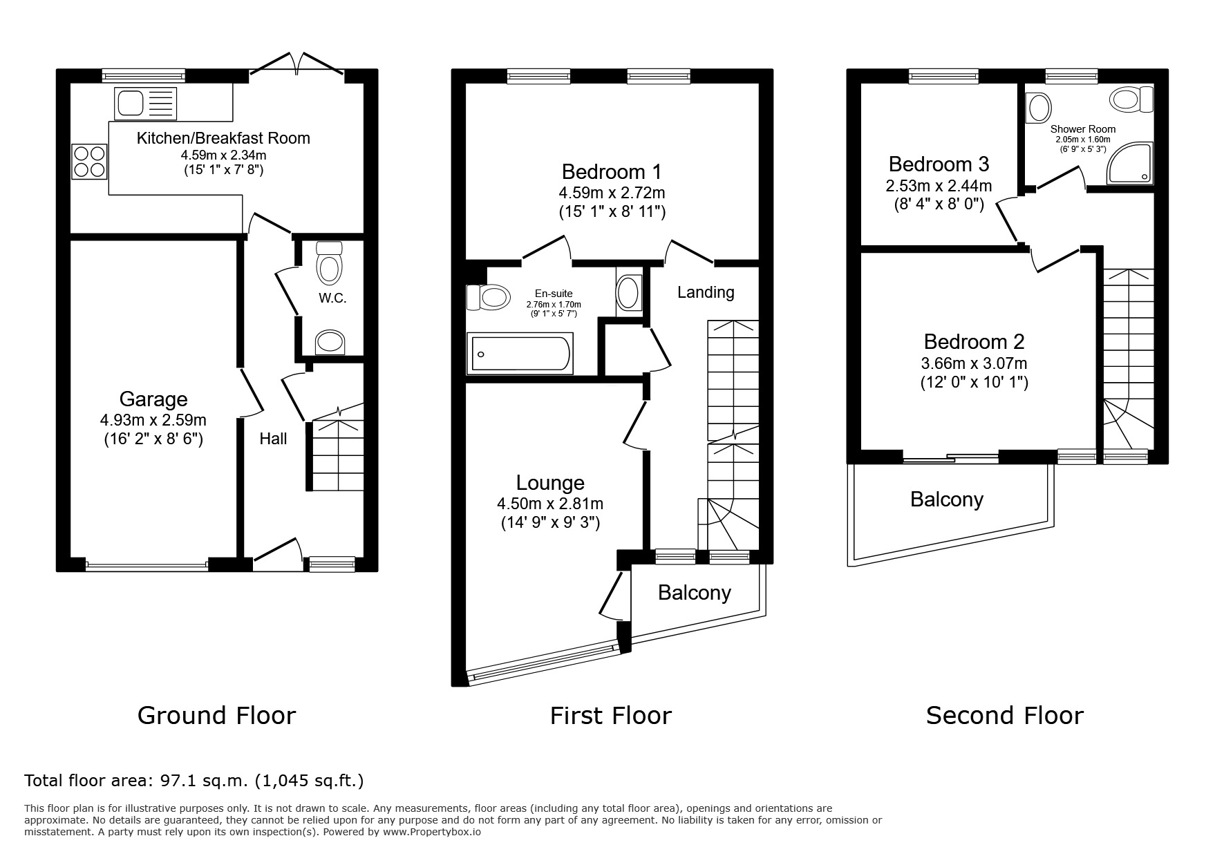 Floorplan of 3 bedroom End Terrace House for sale, Dermody Road, London, SE13