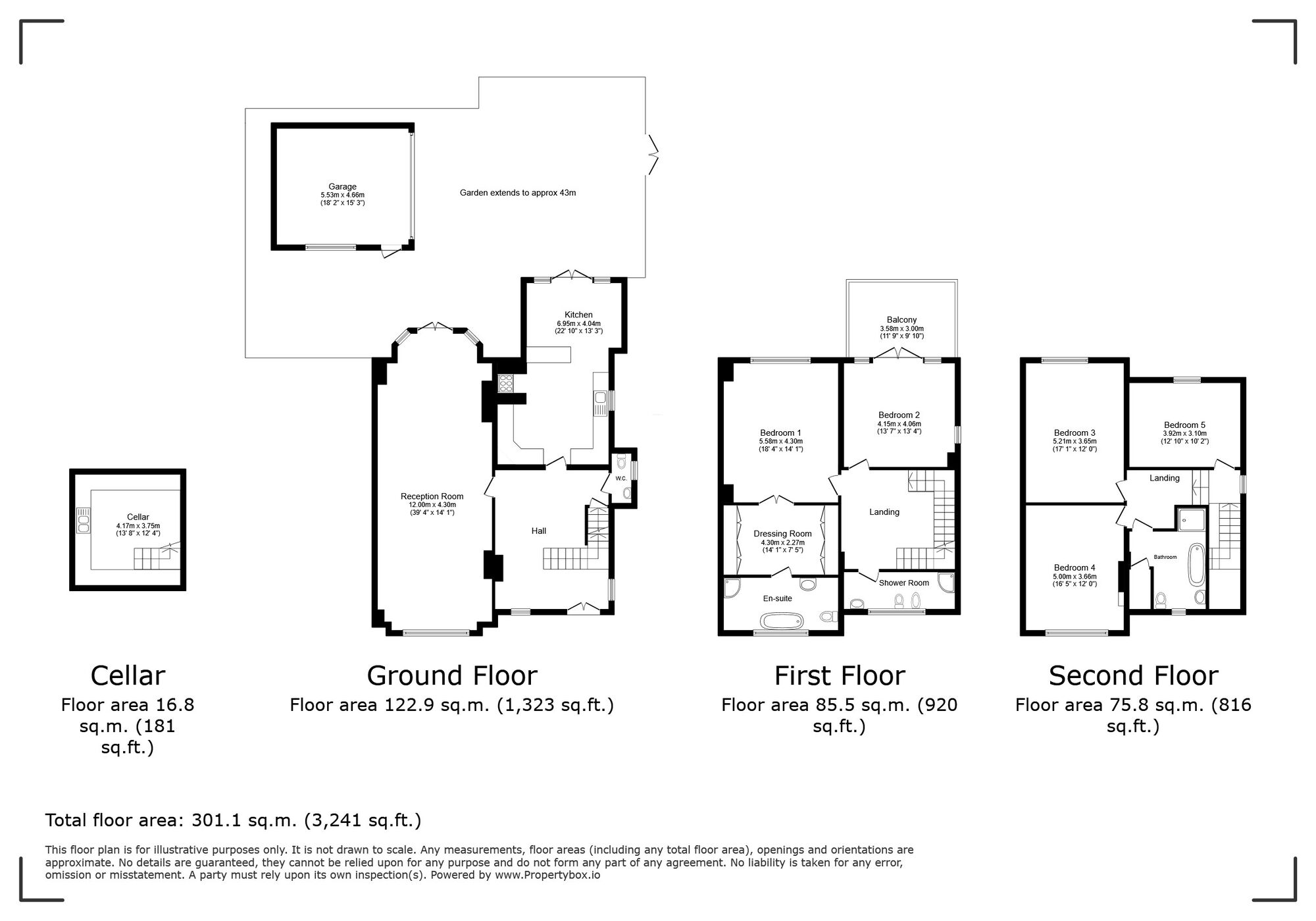 Floorplan of 5 bedroom Detached House for sale, West Park, London, Mottingham, SE9