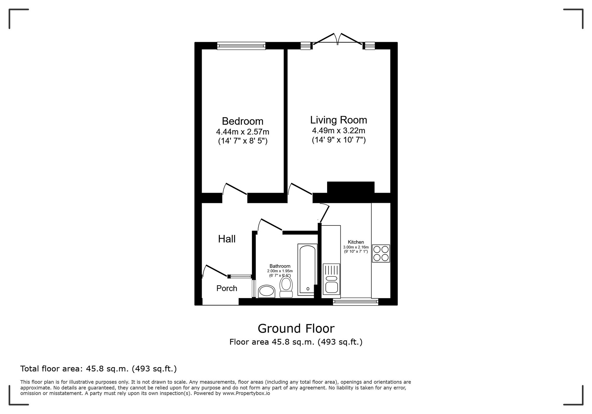 Floorplan of 1 bedroom Flat for sale, Middle Park Avenue, London, SE9