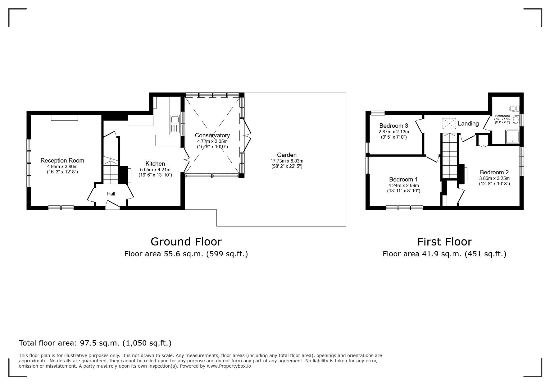 Floorplan of 3 bedroom End Terrace House for sale, Well Hall Road, London, SE9