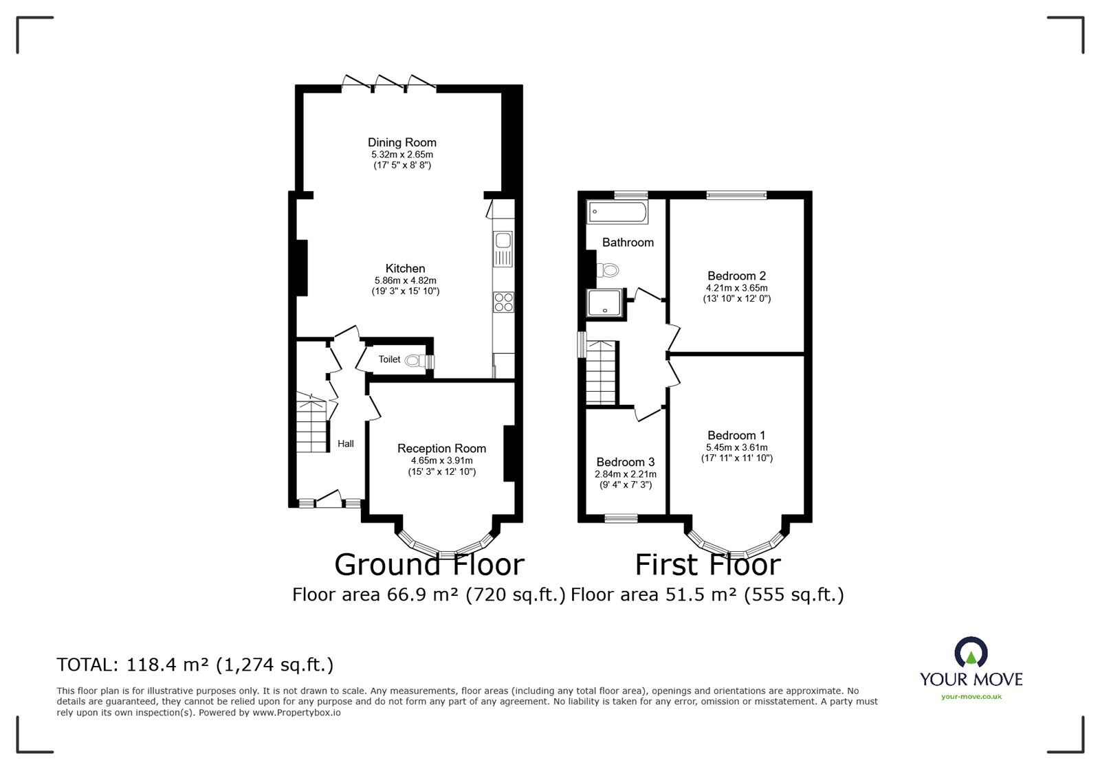 Floorplan of 4 bedroom Semi Detached House to rent, Dobell Road, Eltham, SE9