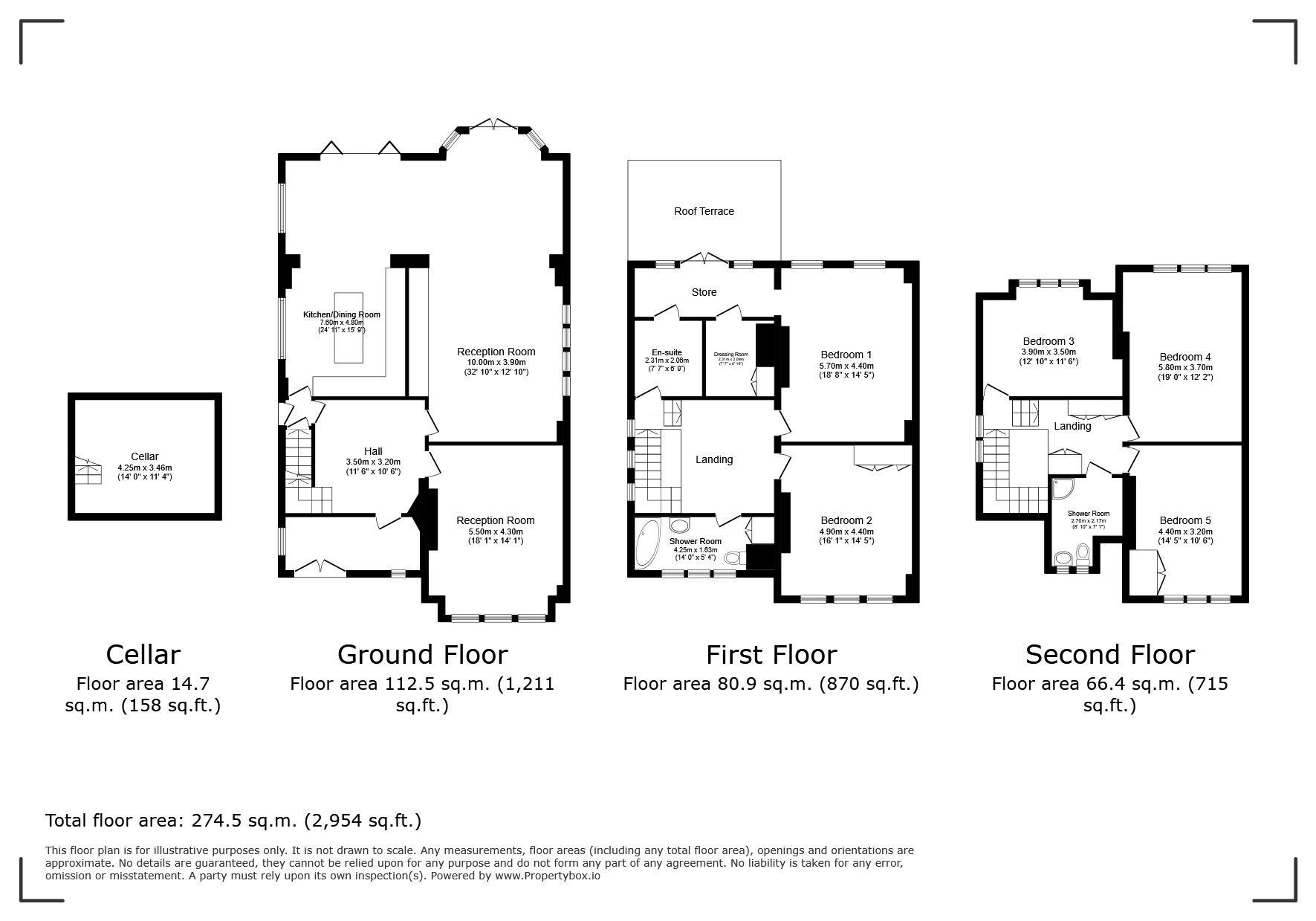 Floorplan of 5 bedroom Detached House for sale, West Park, London, SE9