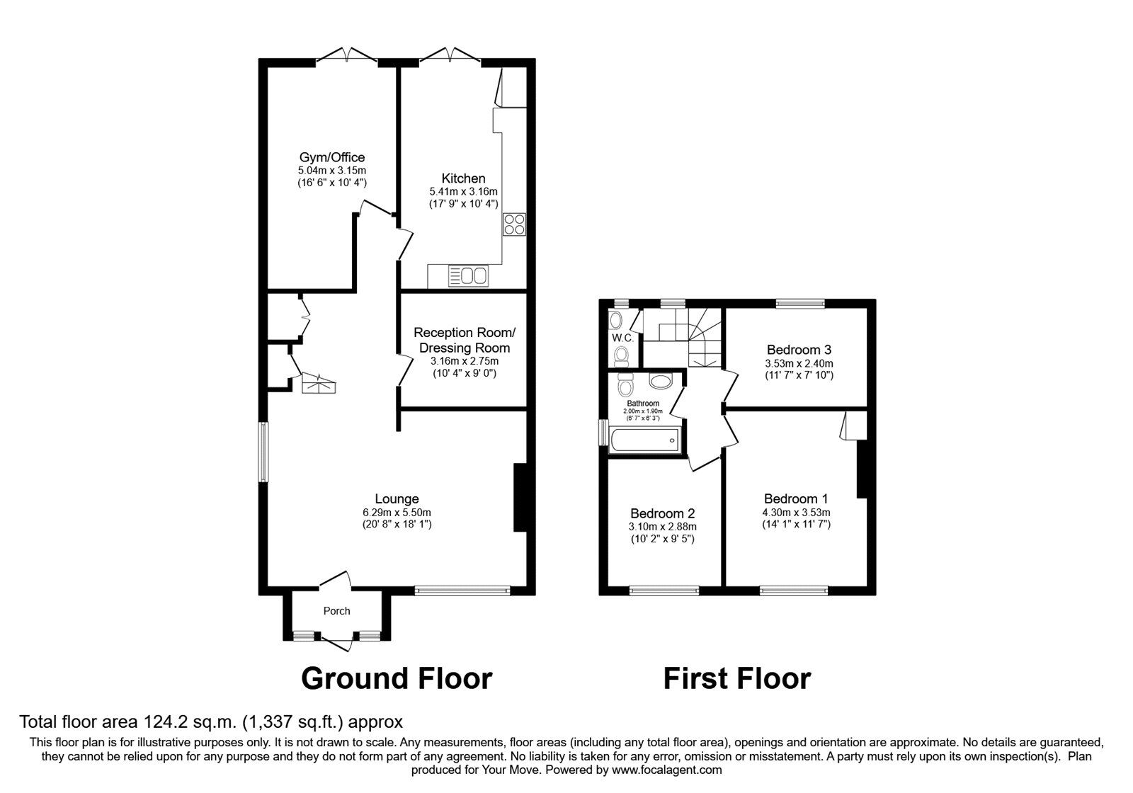 Floorplan of 3 bedroom Semi Detached House for sale, Basket Gardens, London, SE9