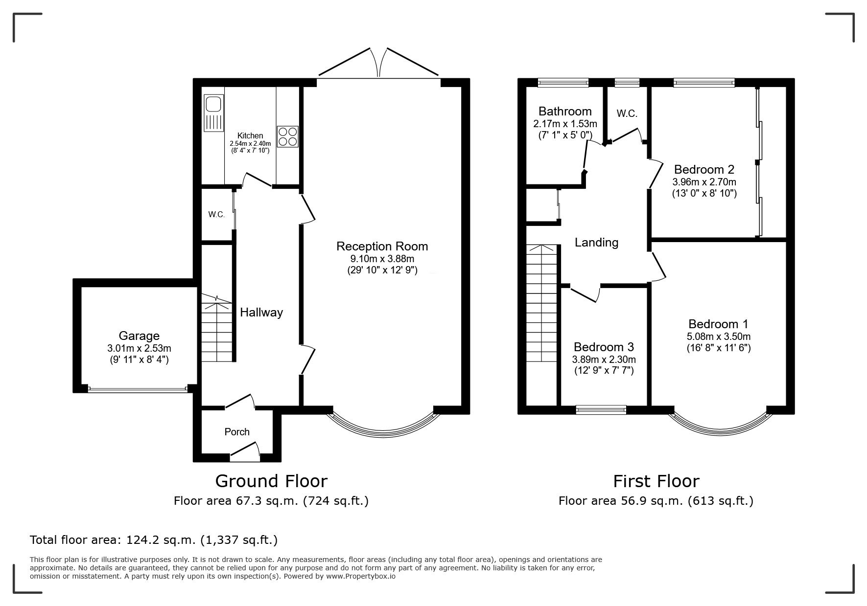 Floorplan of 3 bedroom Semi Detached House for sale, Charldane Road, London, SE9