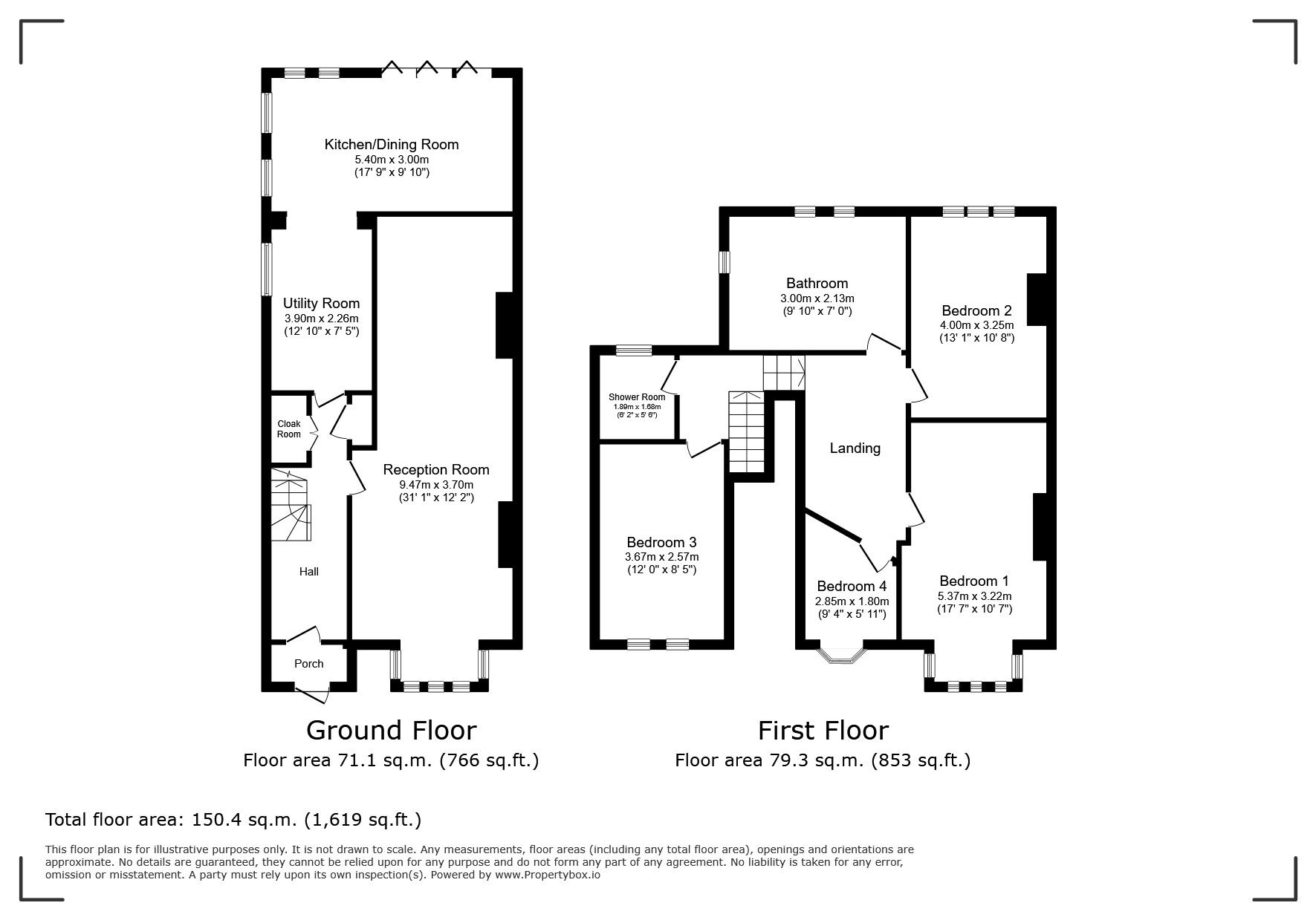 Floorplan of 4 bedroom Semi Detached House for sale, Footscray Road, London, SE9