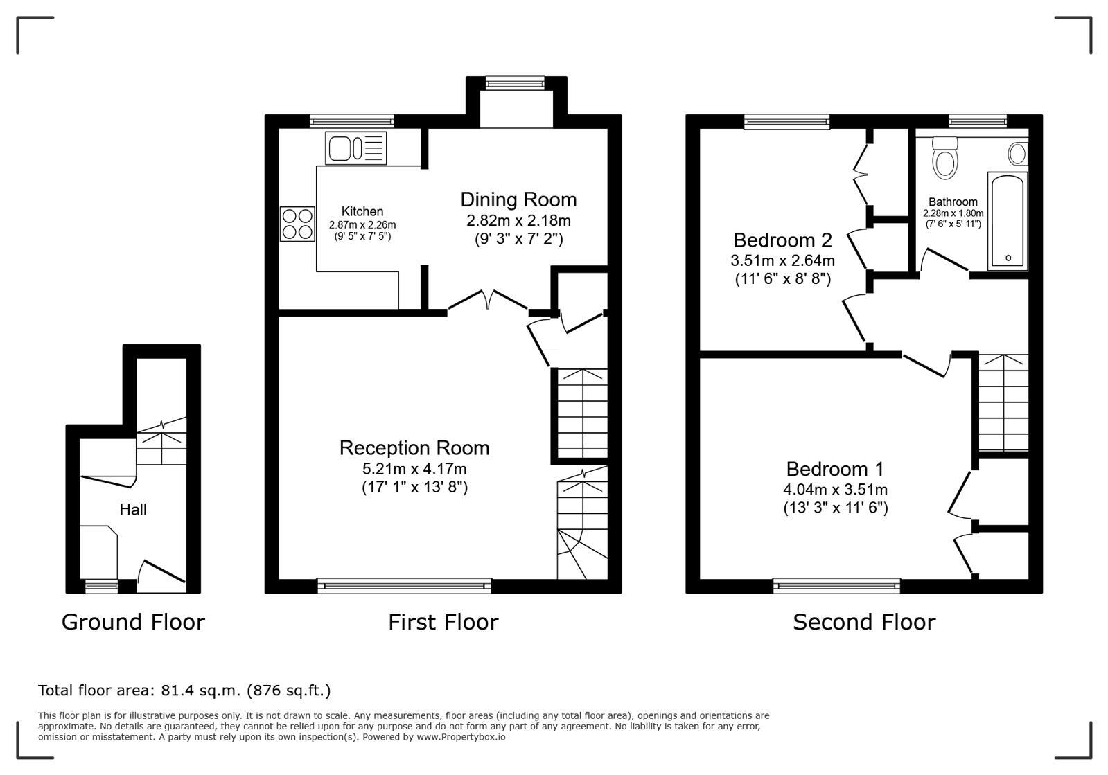 Floorplan of 2 bedroom Flat to rent, Lyme Farm Road, London, SE12