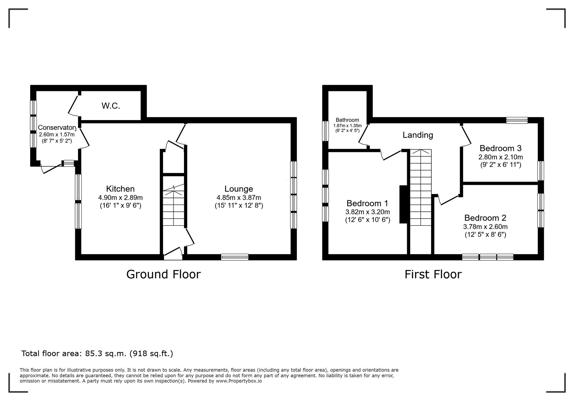 Floorplan of 3 bedroom Semi Detached House for sale, Well Hall Road, London, SE9