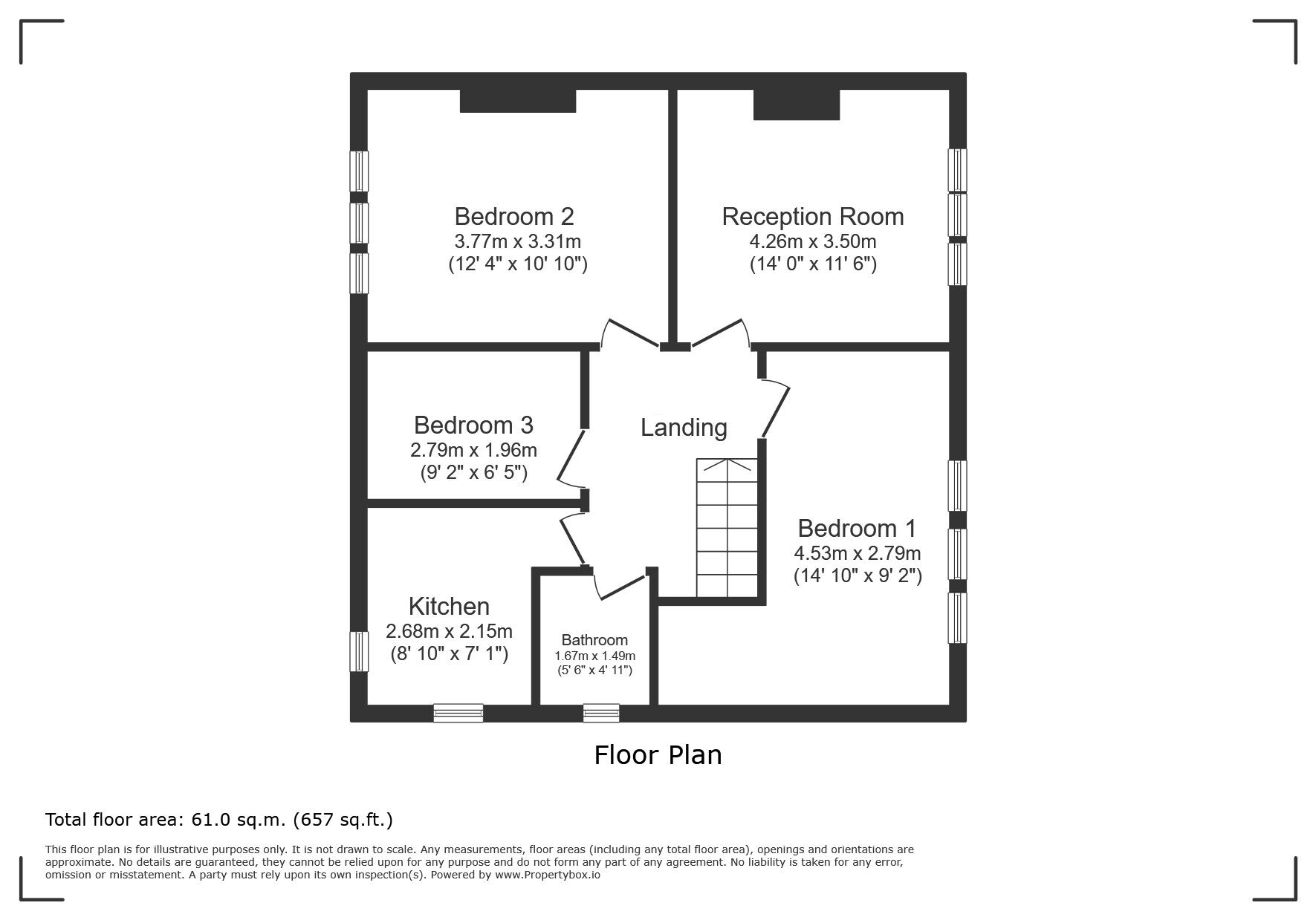 Floorplan of 3 bedroom Flat for sale, Gregory Crescent, London, SE9